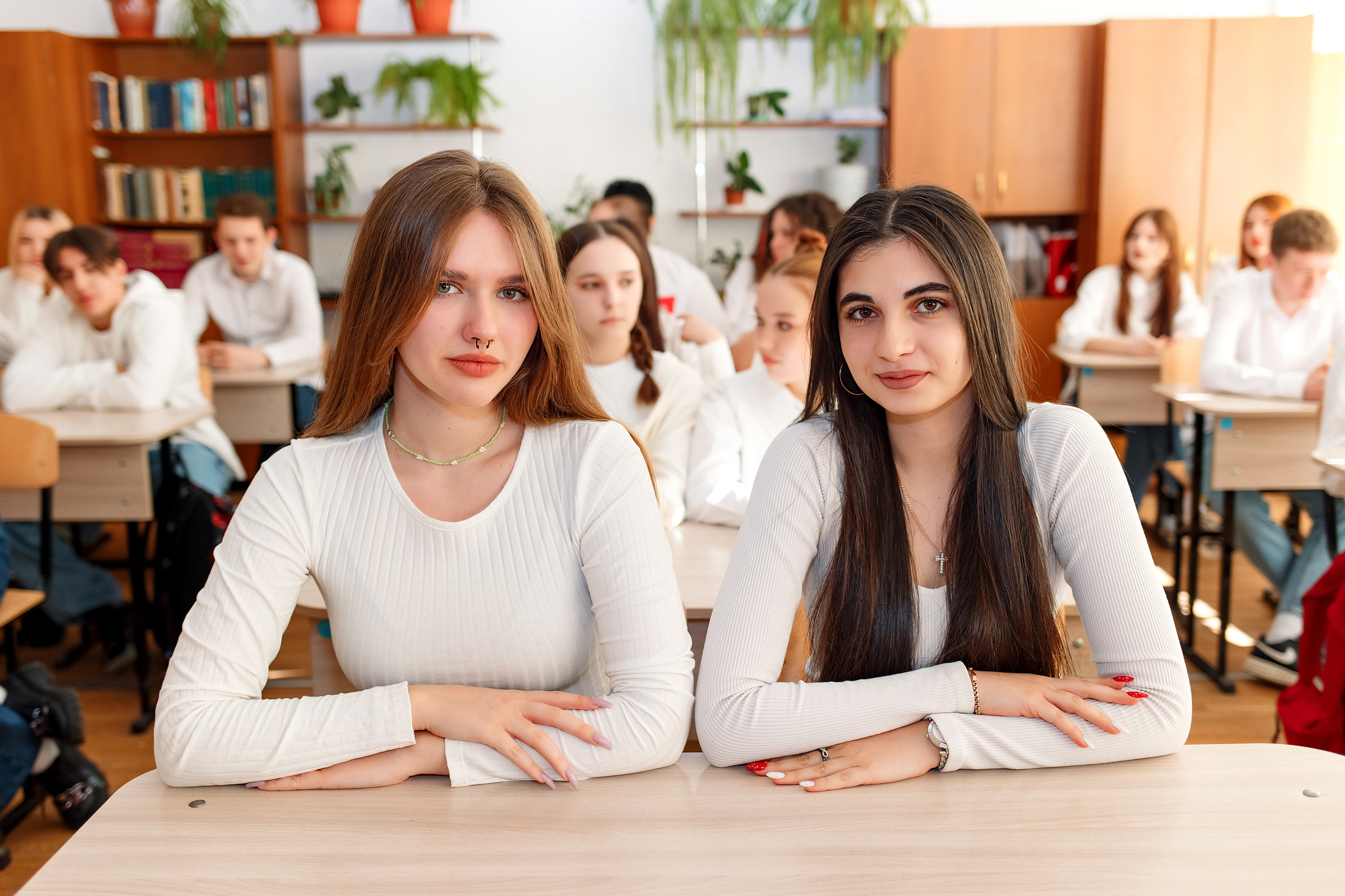 11 класс 11 школа, съемка в школе. Фотограф Любовь Корниенко, Примоский край