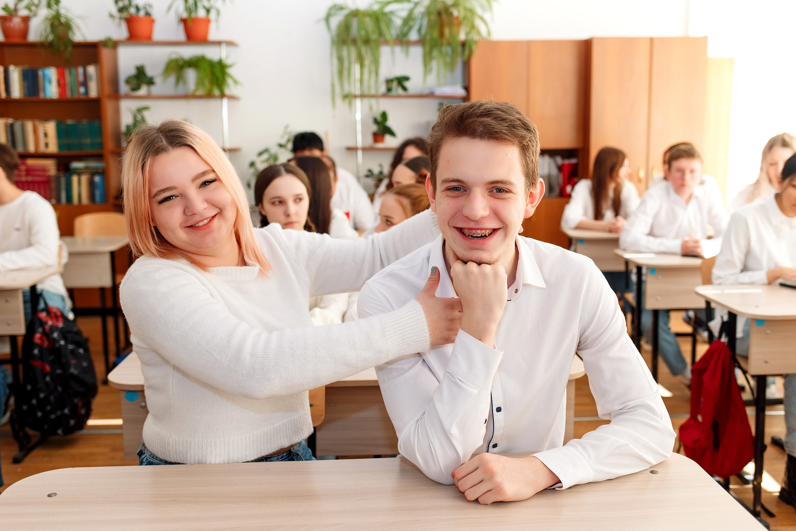 11 класс 11 школа, съемка в школе. Фотограф Любовь Корниенко, Примоский край