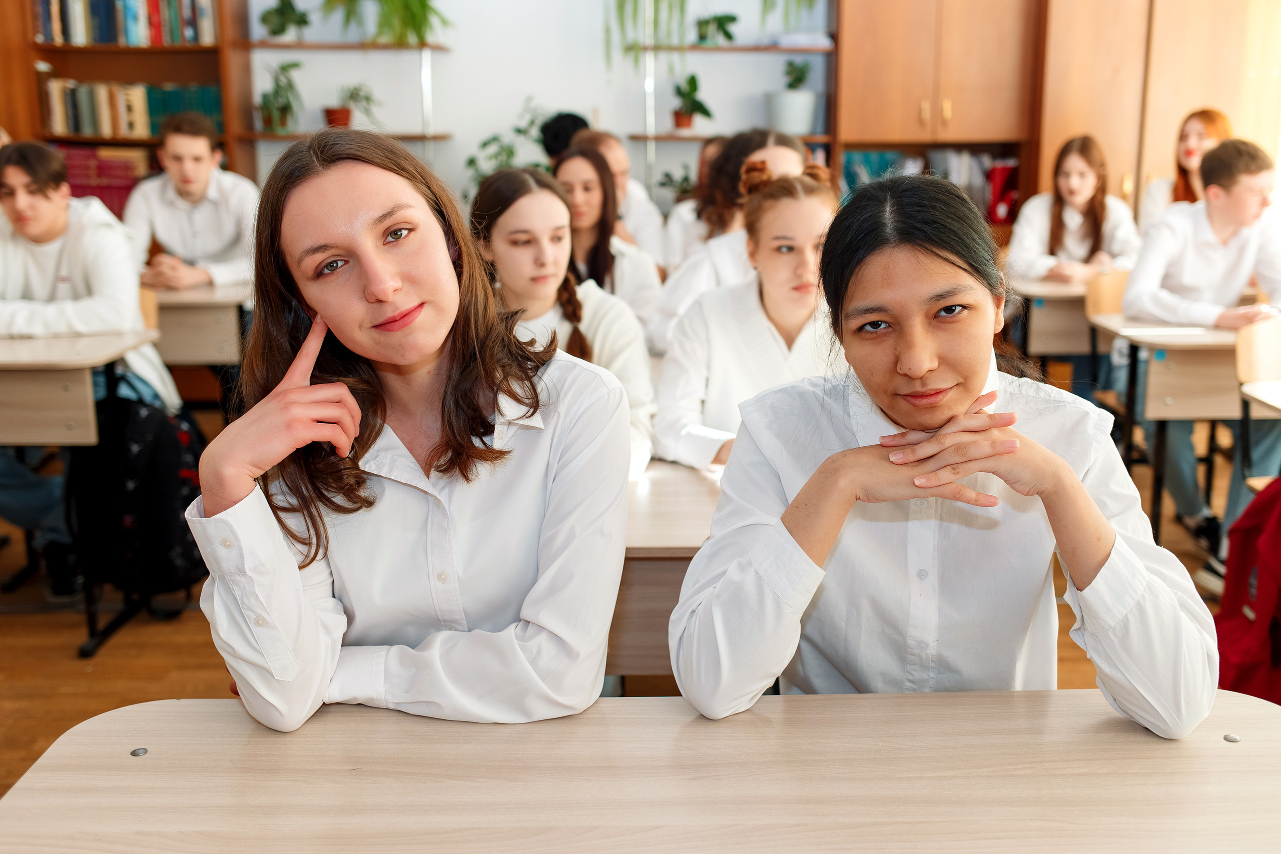 11 класс 11 школа, съемка в школе. Фотограф Любовь Корниенко, Примоский край