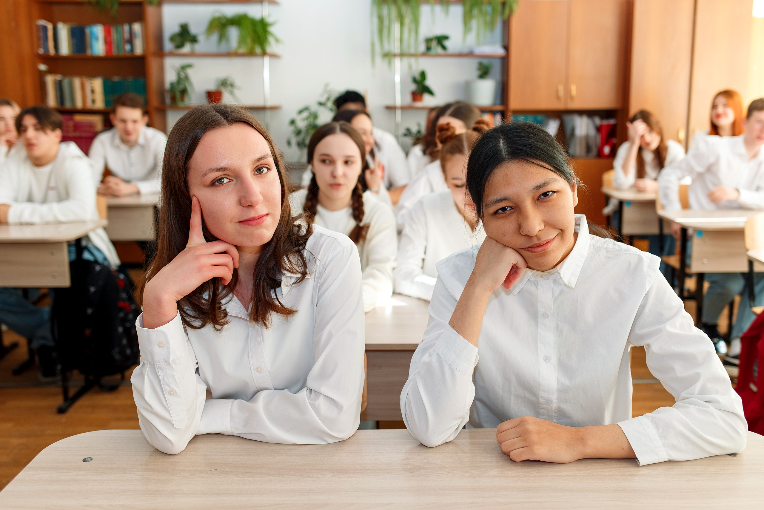 11 класс 11 школа, съемка в школе. Фотограф Любовь Корниенко, Примоский край