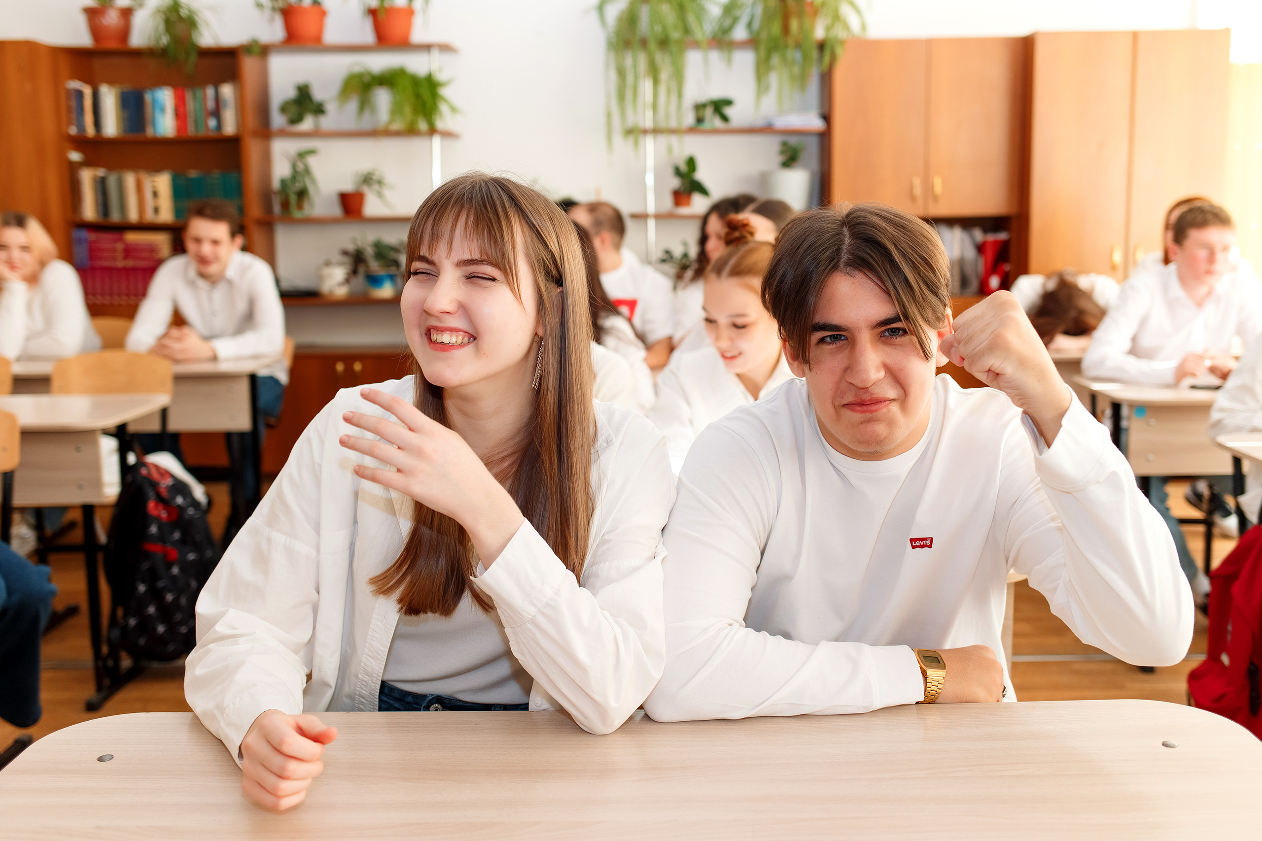 11 класс 11 школа, съемка в школе. Фотограф Любовь Корниенко, Примоский край