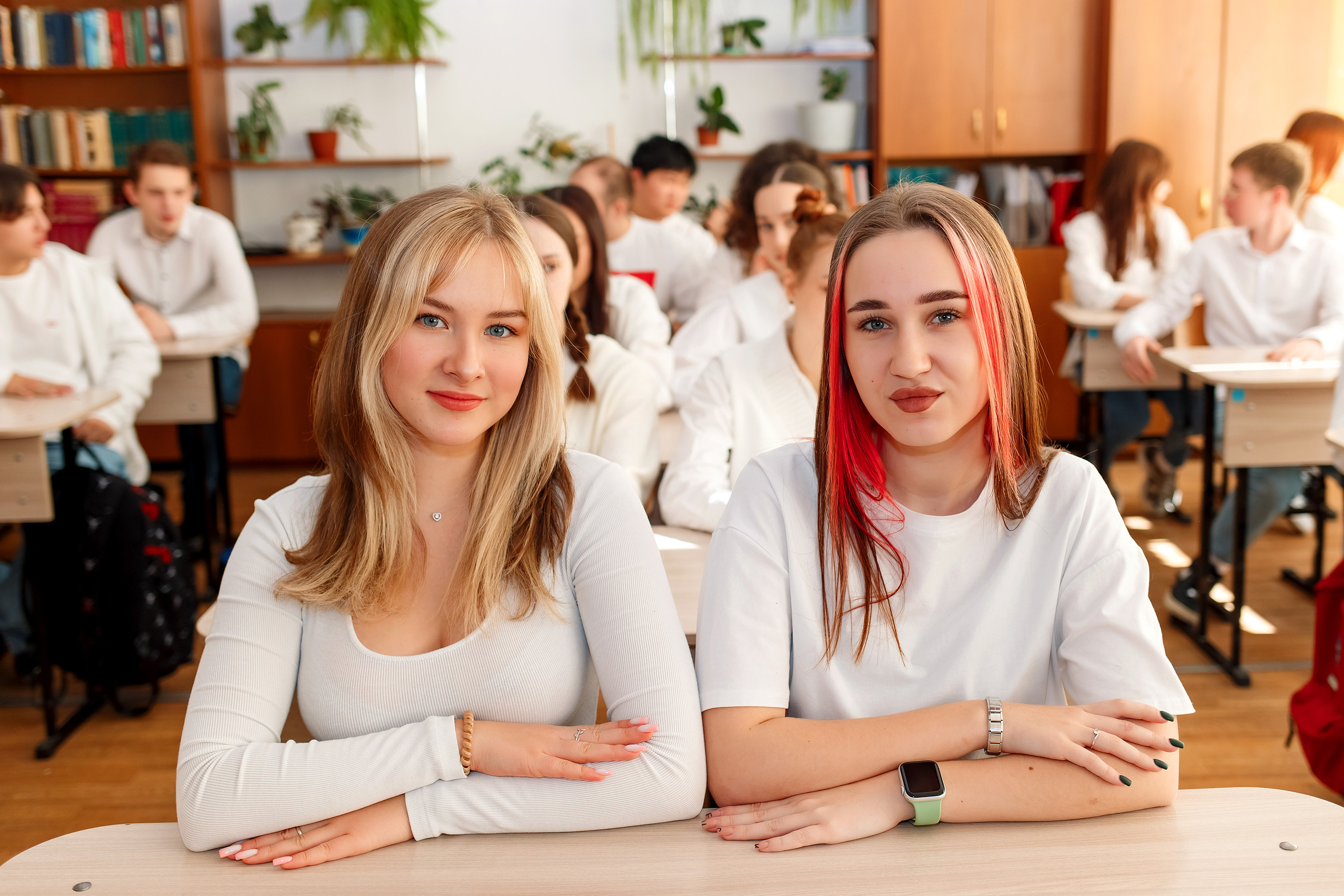 11 класс 11 школа, съемка в школе. Фотограф Любовь Корниенко, Примоский край