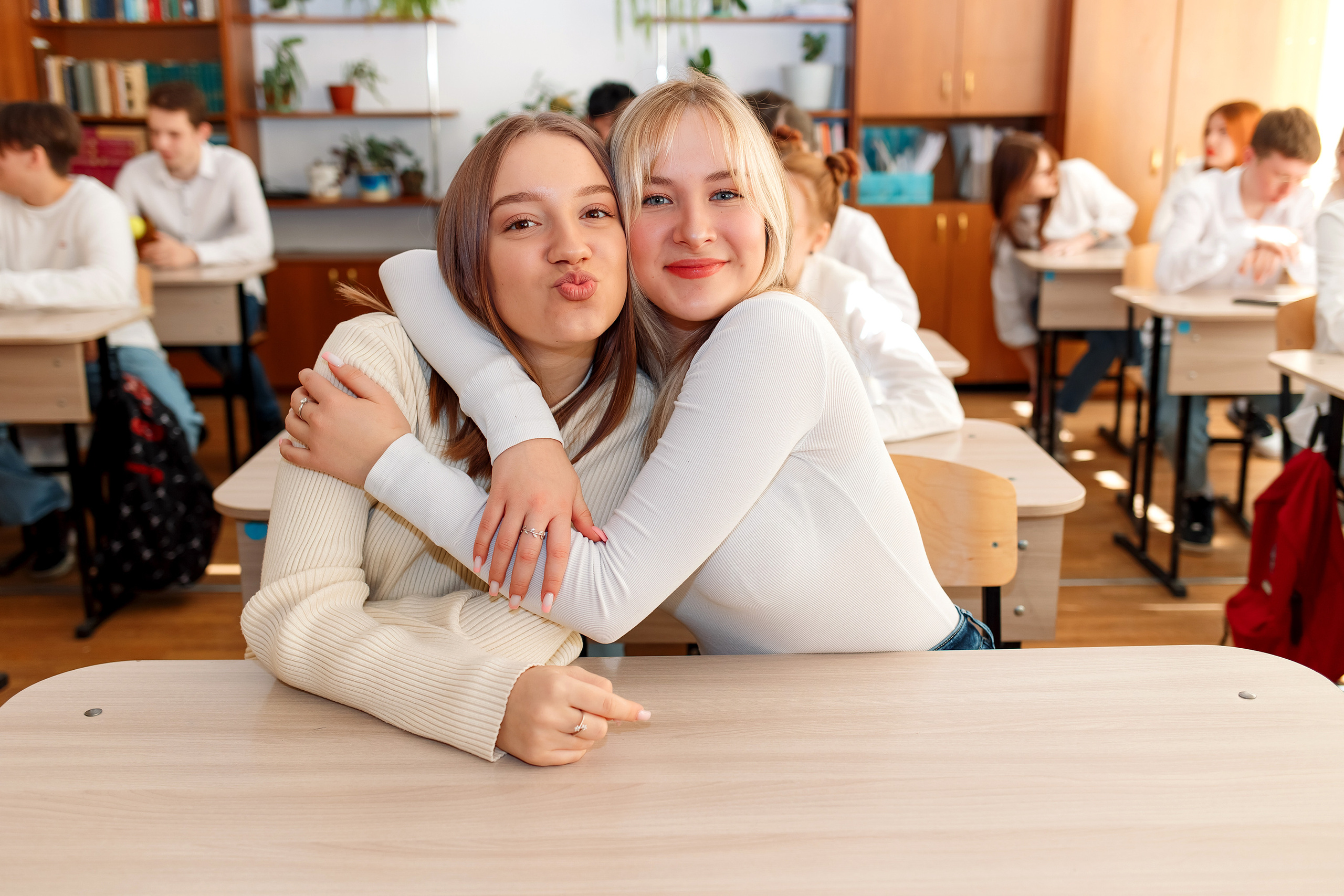 11 класс 11 школа, съемка в школе. Фотограф Любовь Корниенко, Примоский край