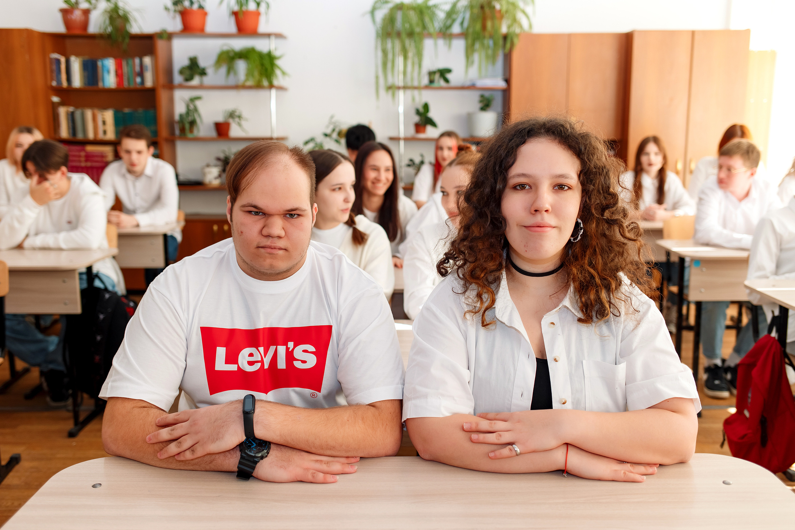 11 класс 11 школа, съемка в школе. Фотограф Любовь Корниенко, Примоский край