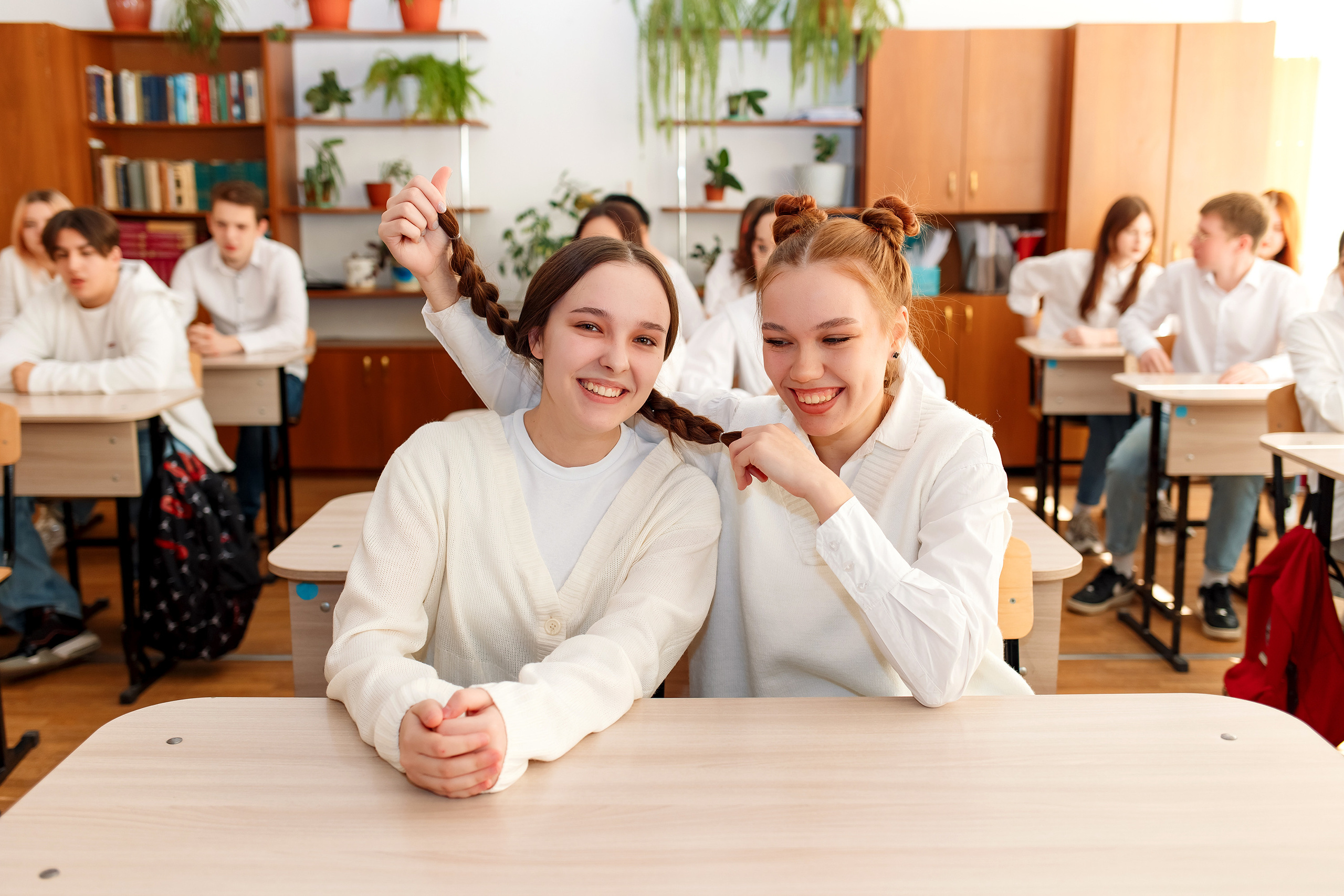 11 класс 11 школа, съемка в школе. Фотограф Любовь Корниенко, Примоский край