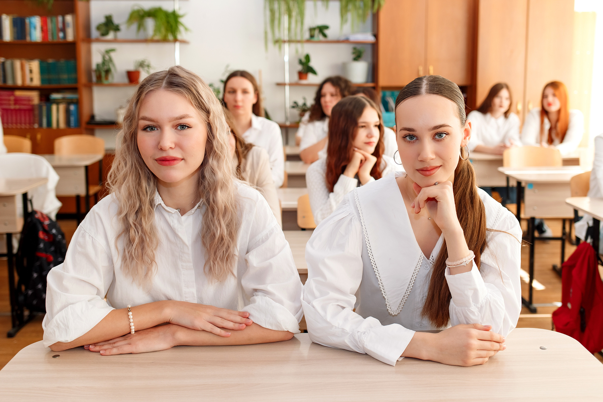 11 класс 11 школа, съемка в школе. Фотограф Любовь Корниенко, Примоский край