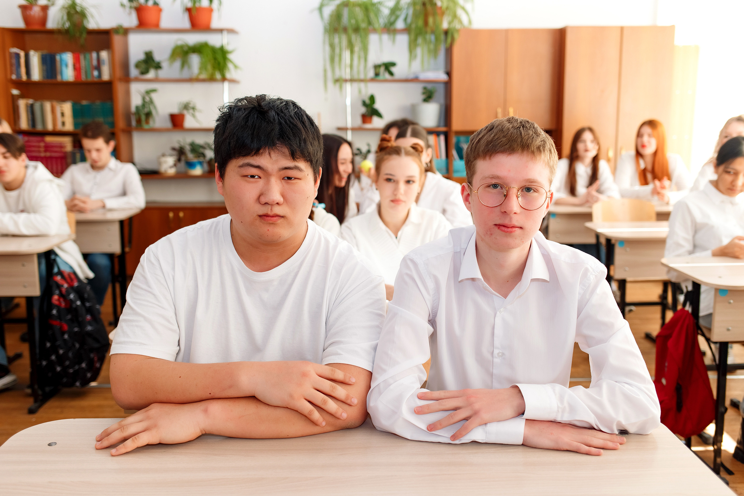 11 класс 11 школа, съемка в школе. Фотограф Любовь Корниенко, Примоский край