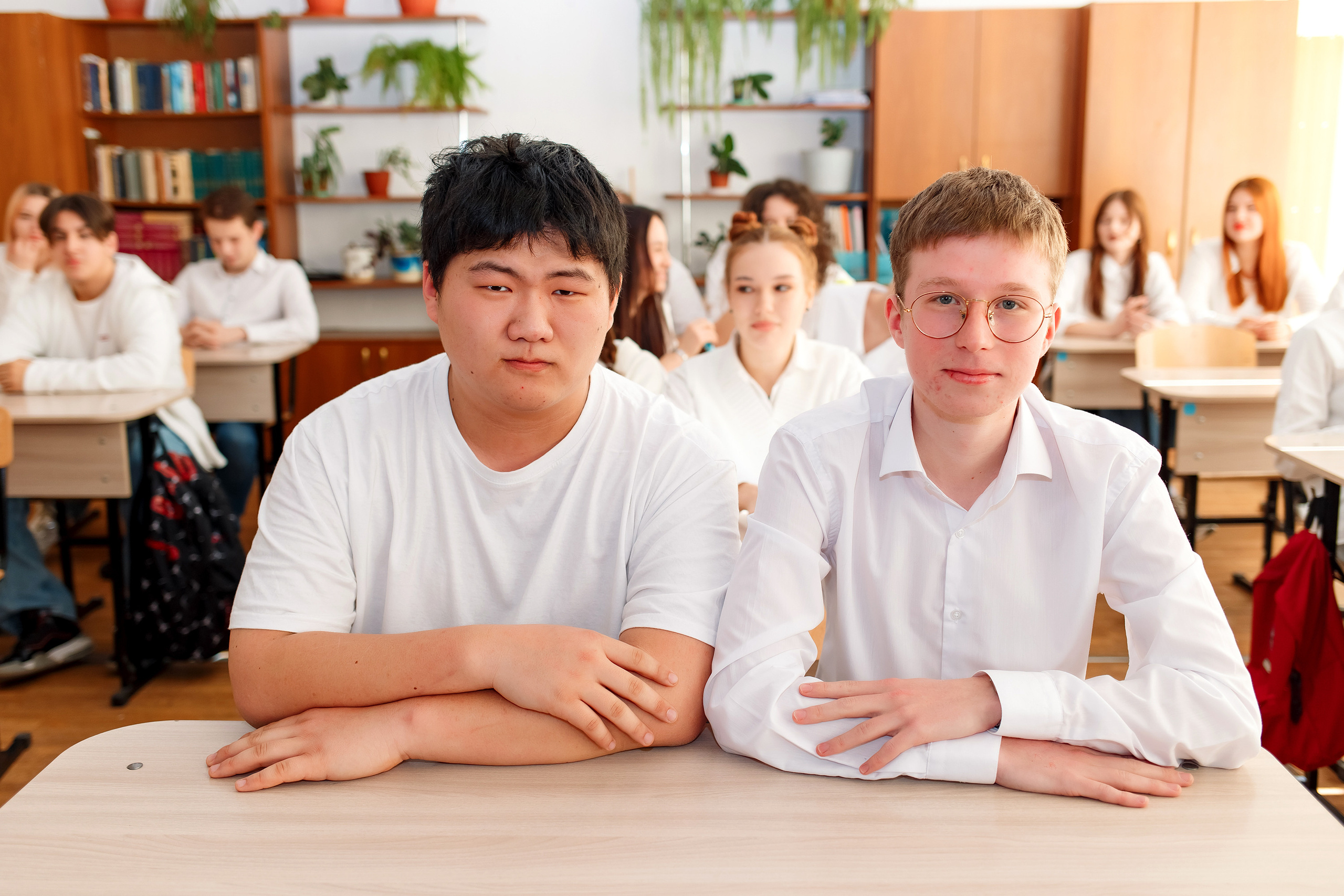 11 класс 11 школа, съемка в школе. Фотограф Любовь Корниенко, Примоский край