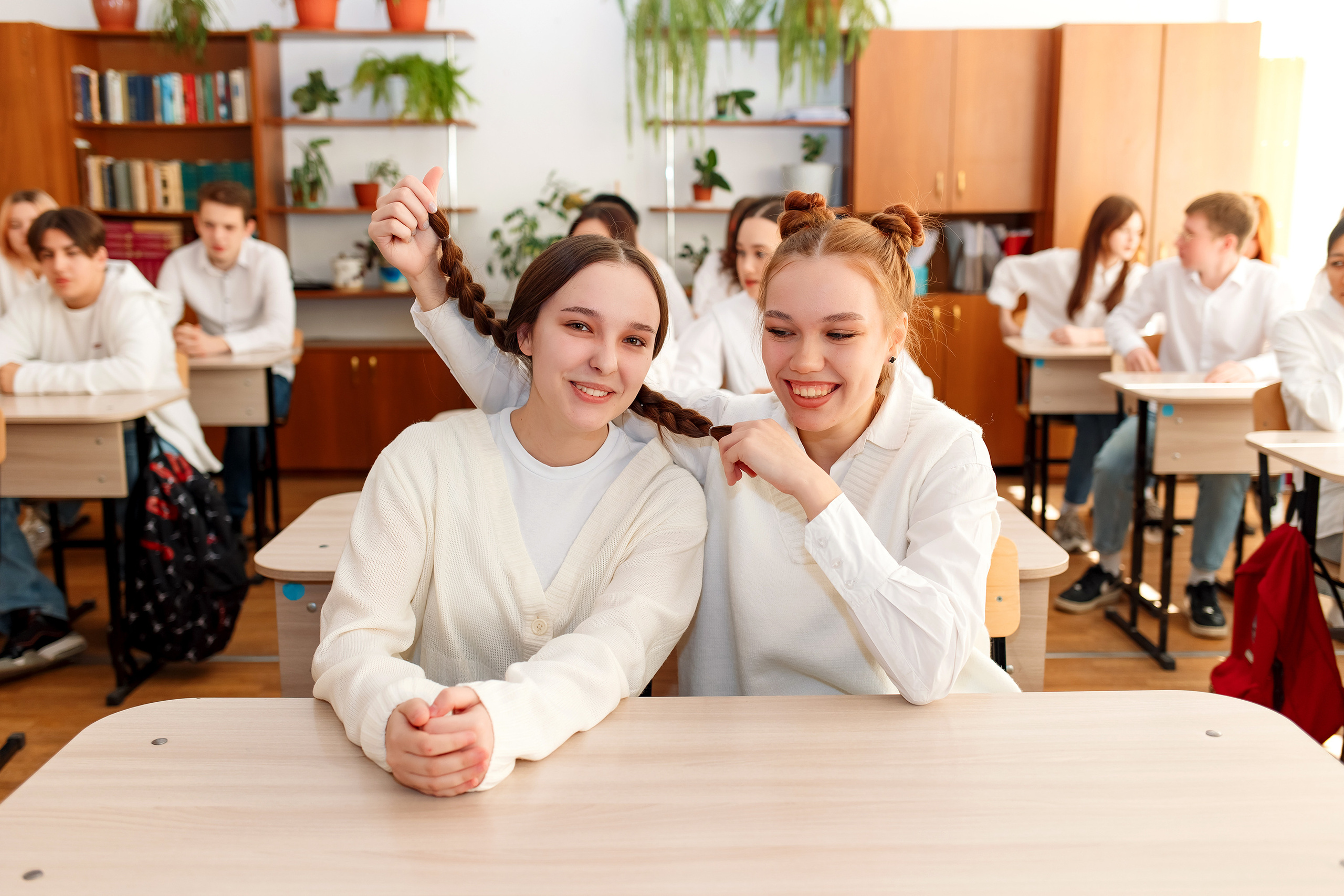 11 класс 11 школа, съемка в школе. Фотограф Любовь Корниенко, Примоский край