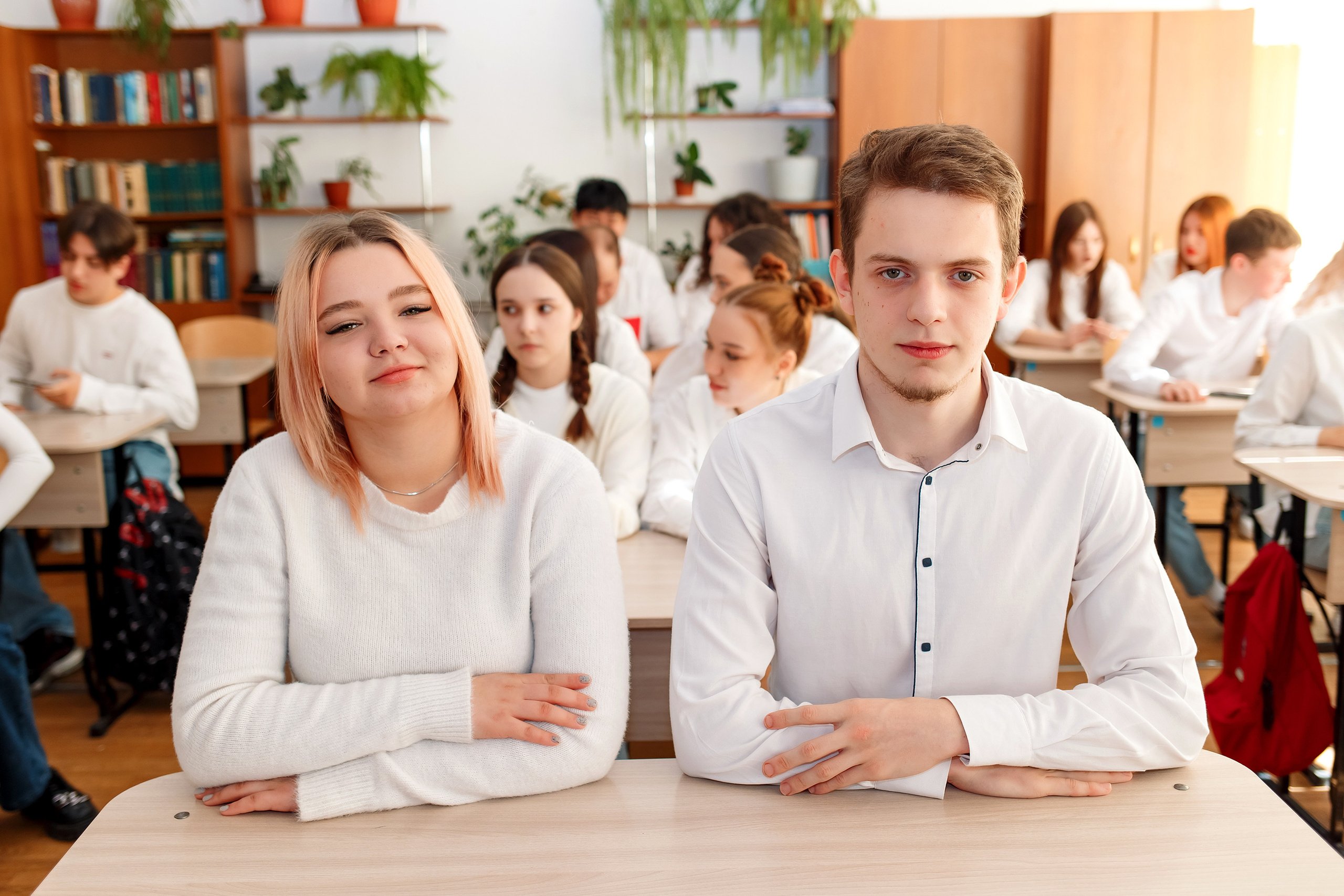 11 класс 11 школа, съемка в школе. Фотограф Любовь Корниенко, Примоский край