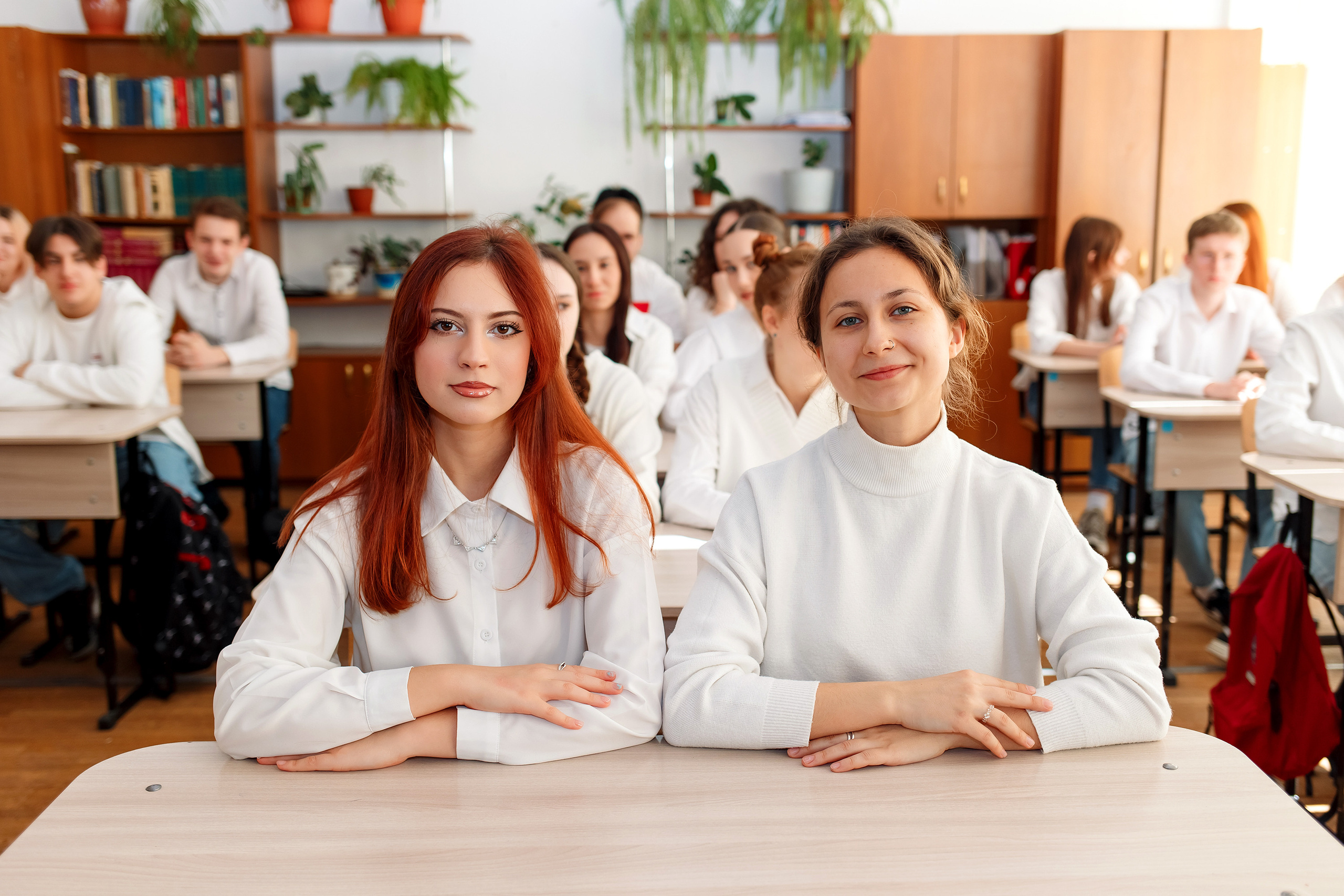 11 класс 11 школа, съемка в школе. Фотограф Любовь Корниенко, Примоский край