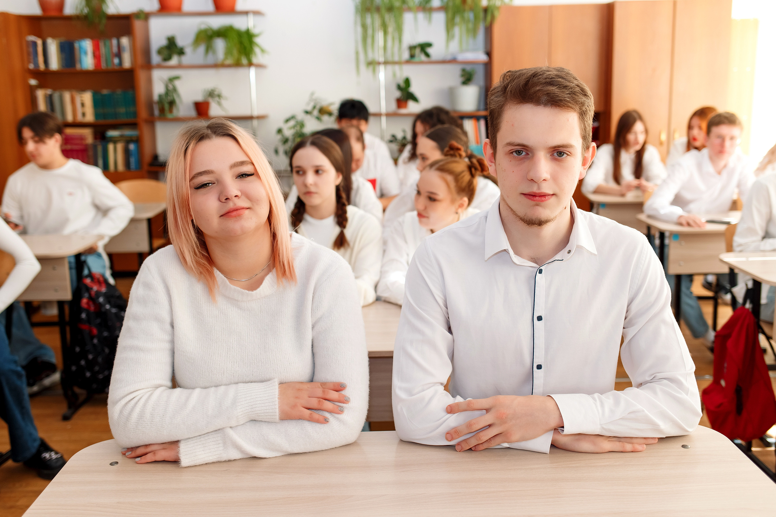 11 класс 11 школа, съемка в школе. Фотограф Любовь Корниенко, Примоский край