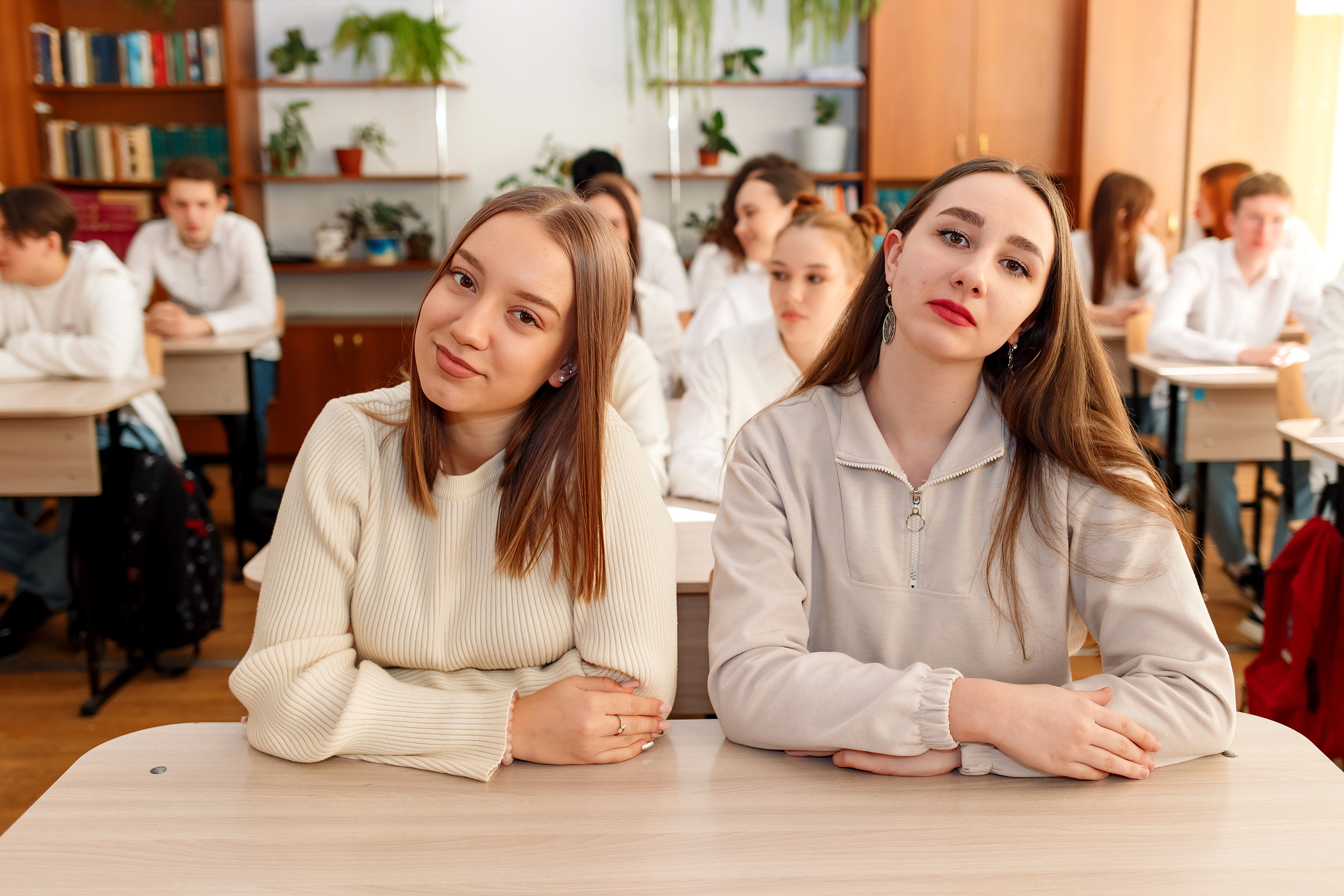 11 класс 11 школа, съемка в школе. Фотограф Любовь Корниенко, Примоский край