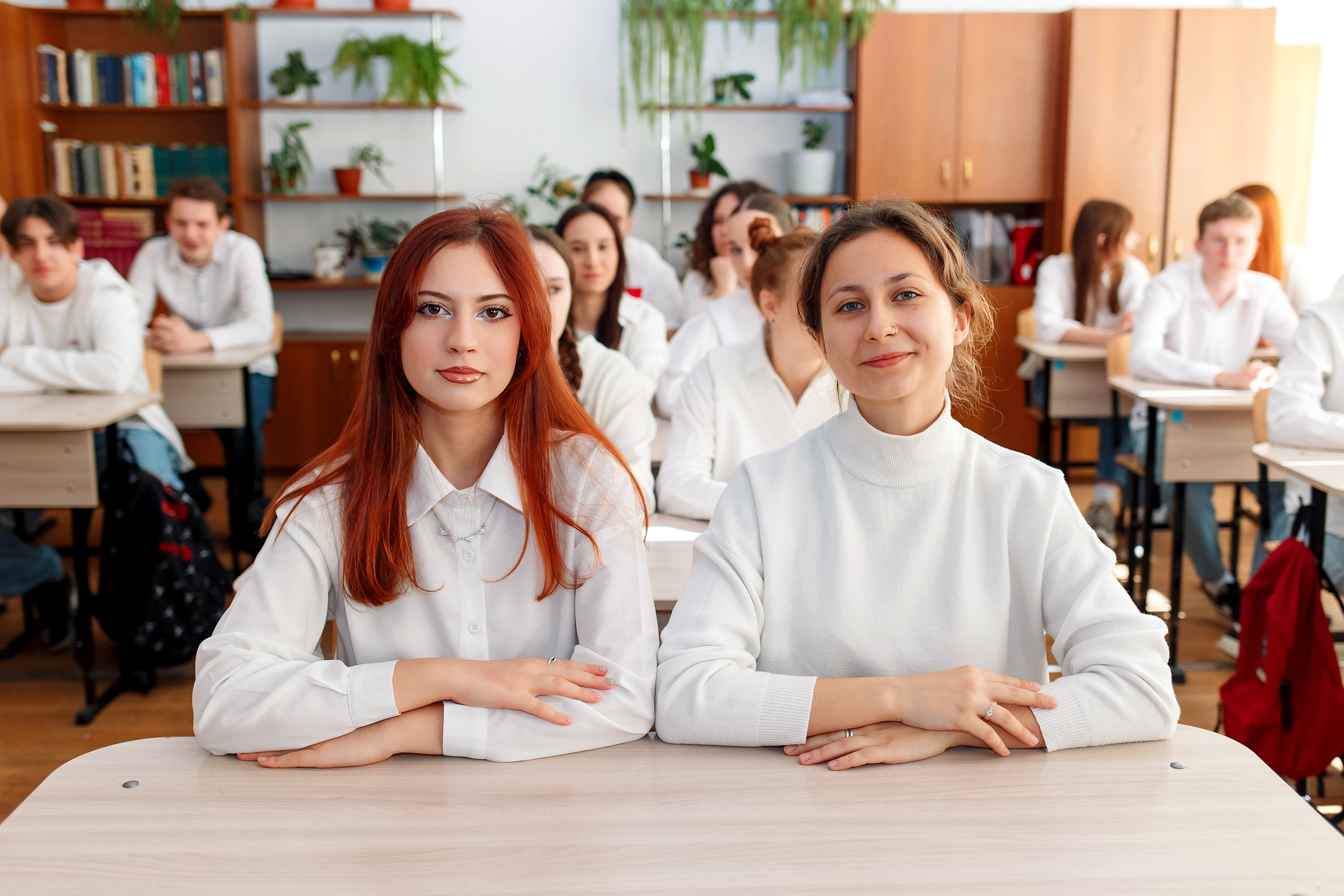 11 класс 11 школа, съемка в школе. Фотограф Любовь Корниенко, Примоский край