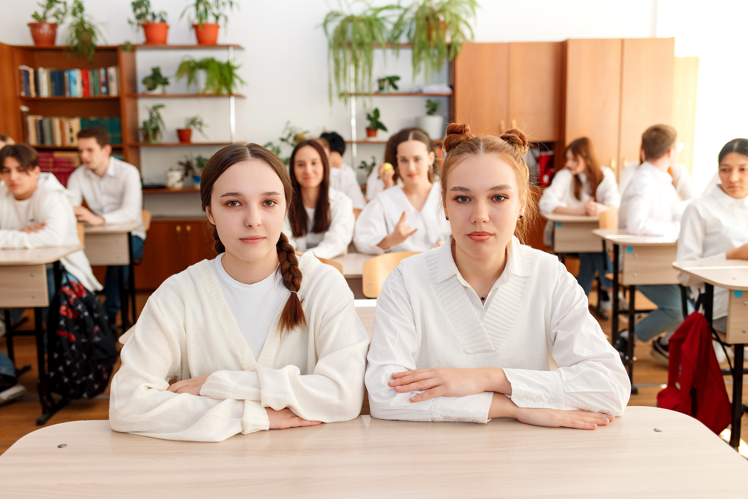 11 класс 11 школа, съемка в школе. Фотограф Любовь Корниенко, Примоский край