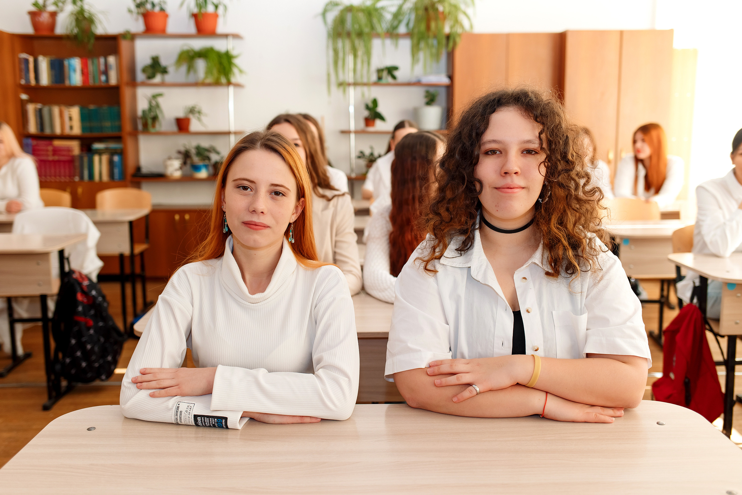 11 класс 11 школа, съемка в школе. Фотограф Любовь Корниенко, Примоский край