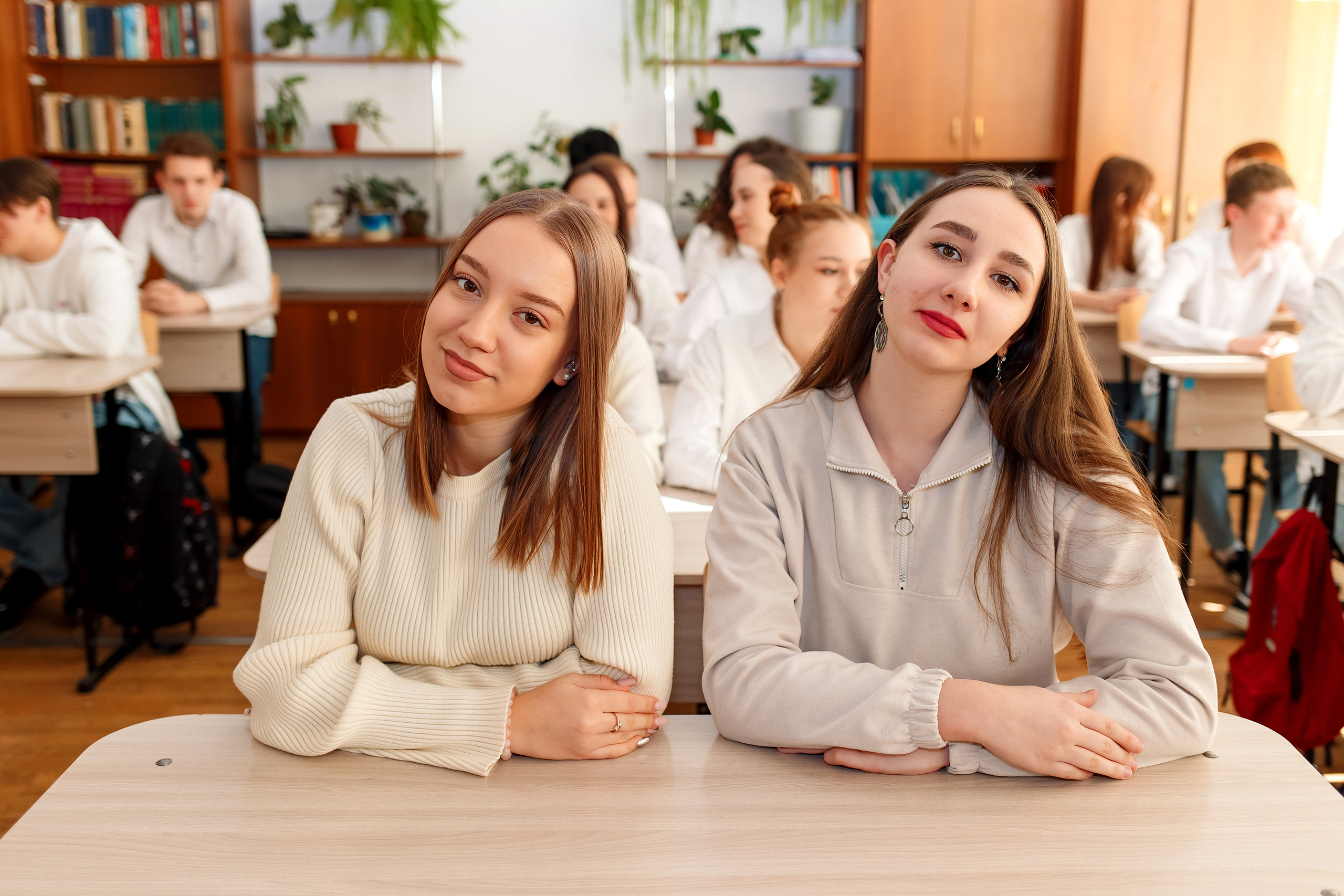 11 класс 11 школа, съемка в школе. Фотограф Любовь Корниенко, Примоский край