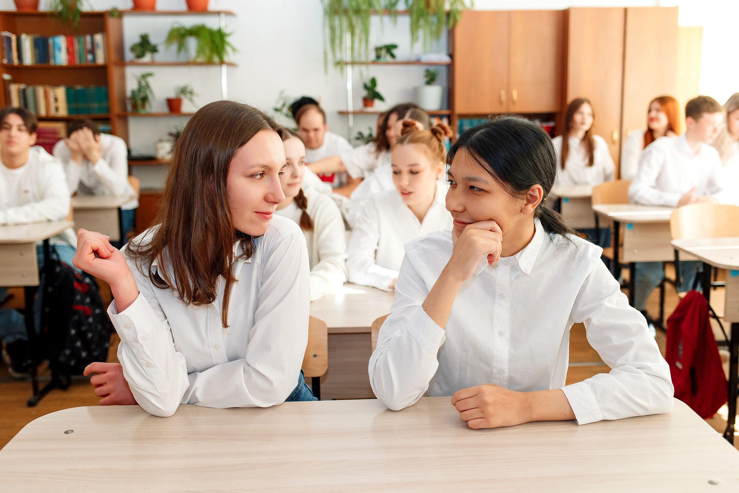 11 класс 11 школа, съемка в школе. Фотограф Любовь Корниенко, Примоский край