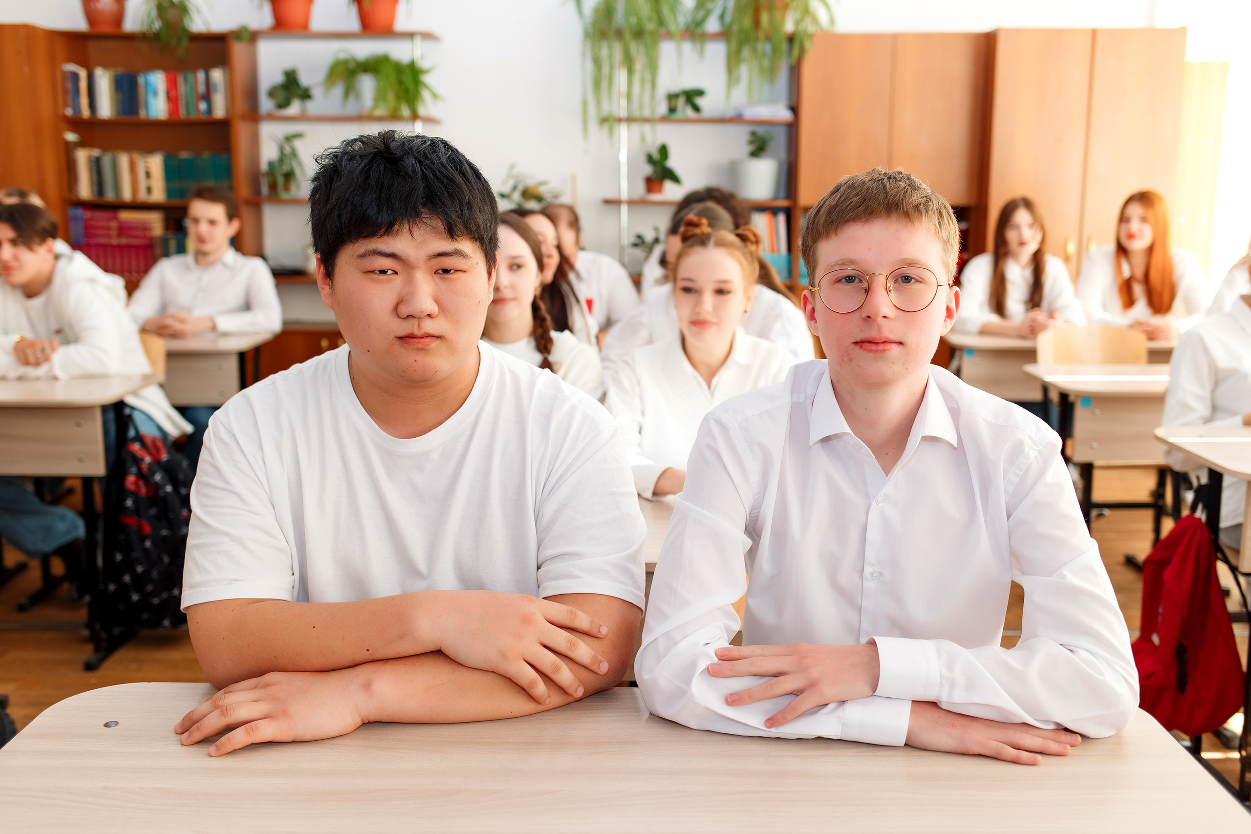 11 класс 11 школа, съемка в школе. Фотограф Любовь Корниенко, Примоский край