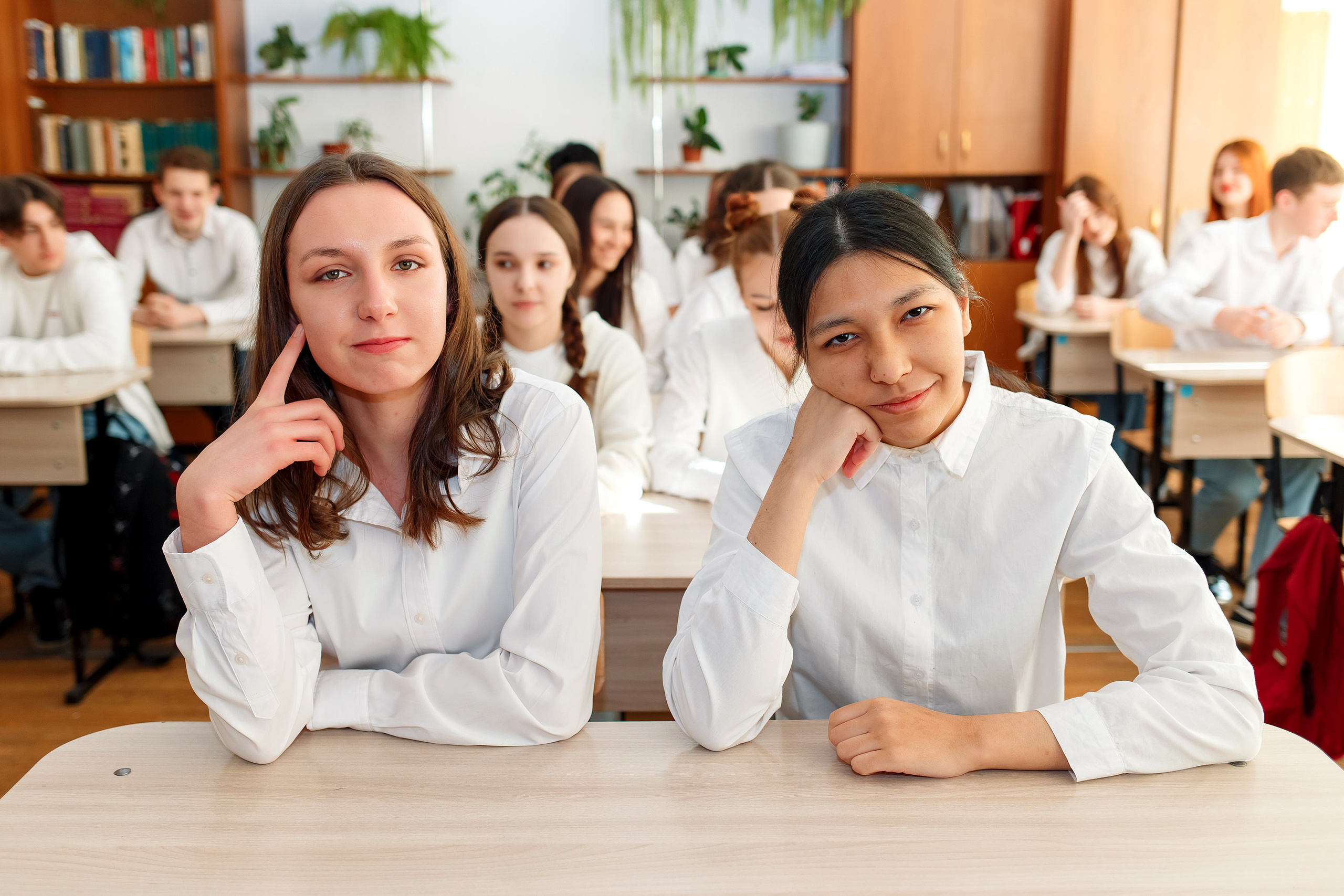 11 класс 11 школа, съемка в школе. Фотограф Любовь Корниенко, Примоский край