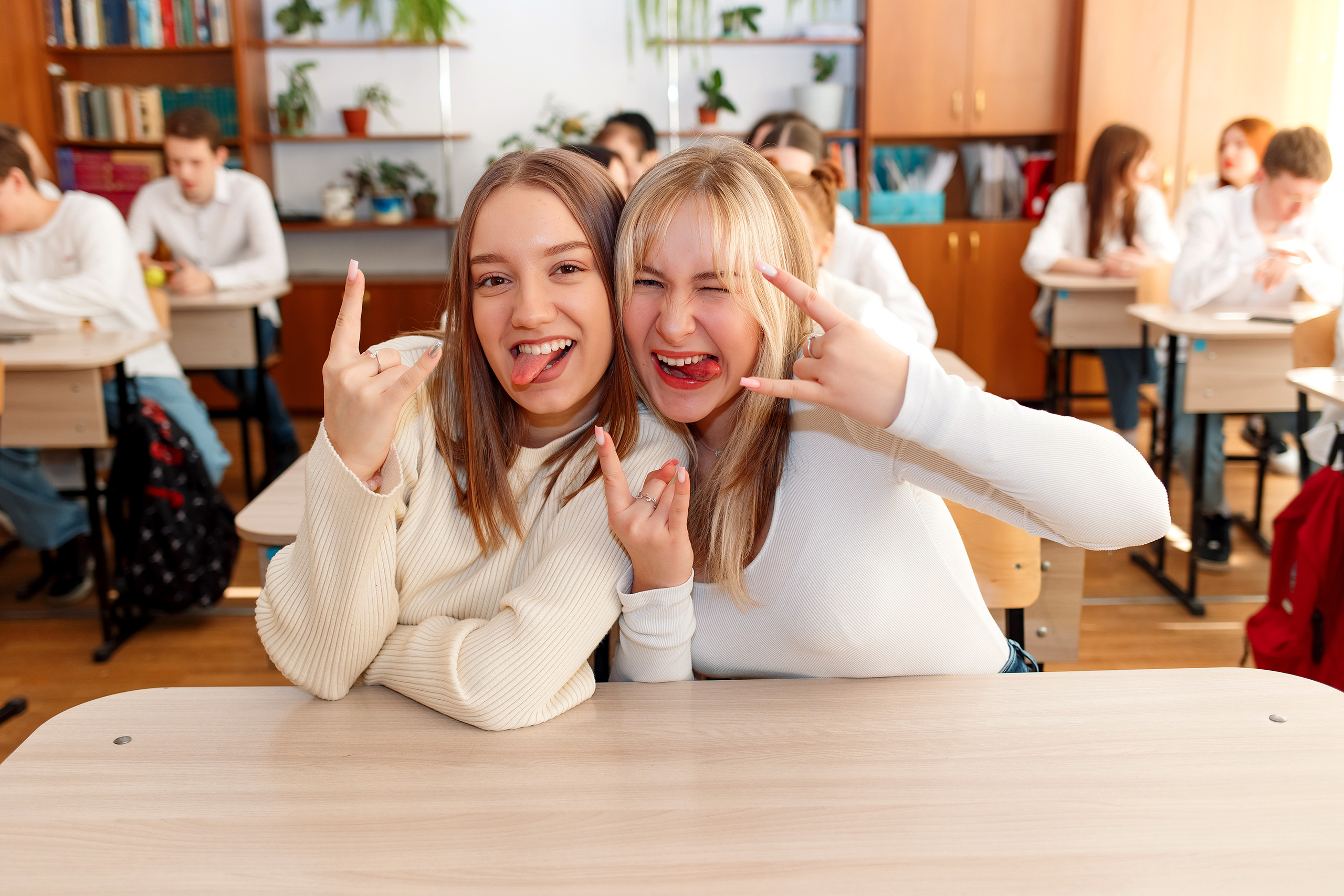 11 класс 11 школа, съемка в школе. Фотограф Любовь Корниенко, Примоский край