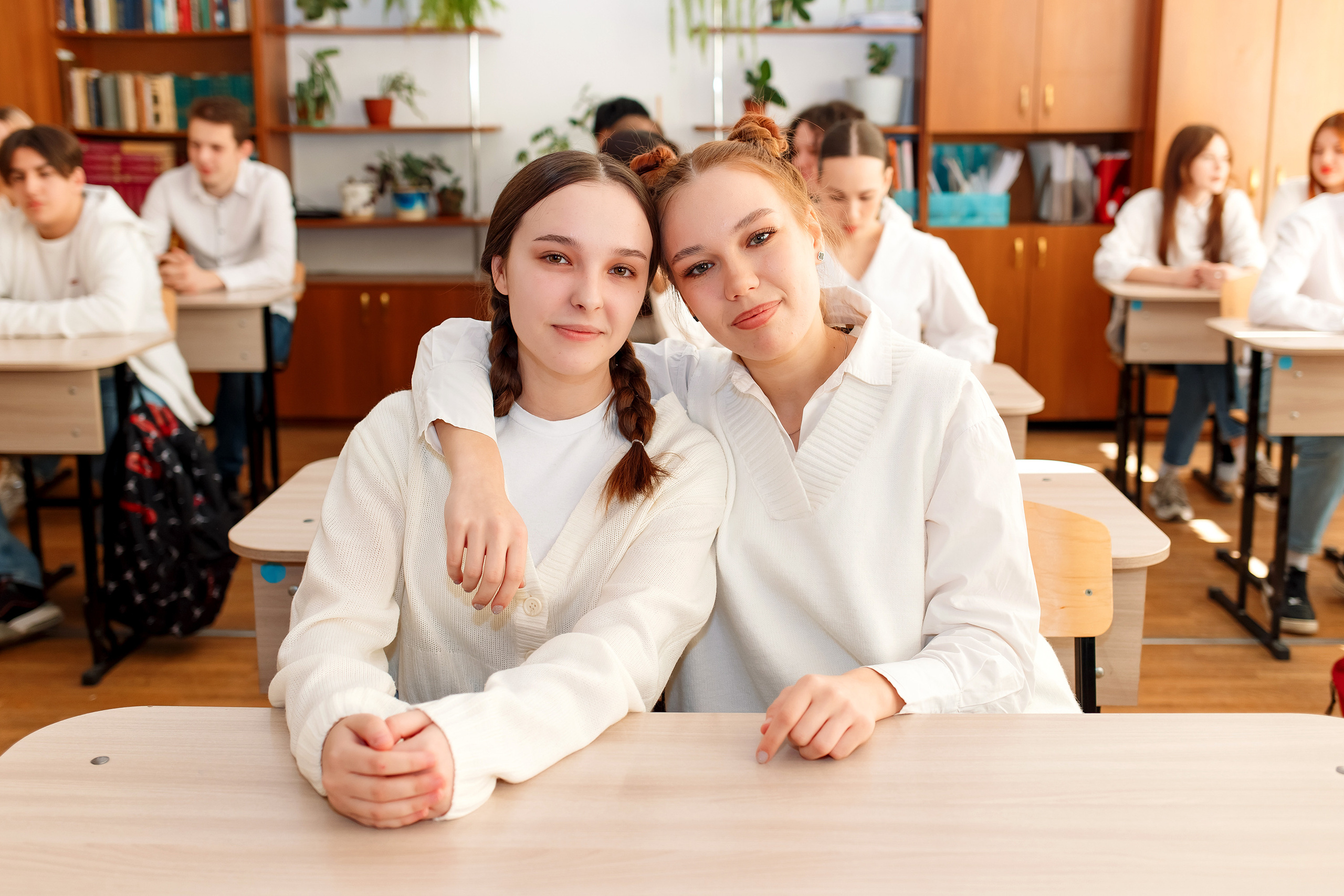 11 класс 11 школа, съемка в школе. Фотограф Любовь Корниенко, Примоский край