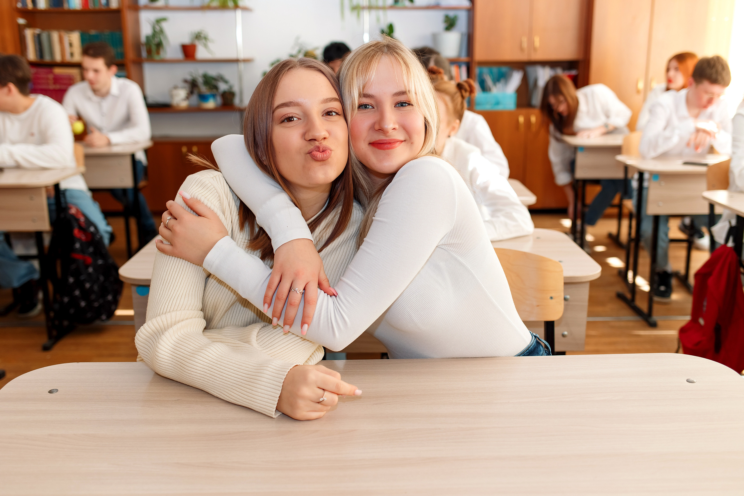 11 класс 11 школа, съемка в школе. Фотограф Любовь Корниенко, Примоский край