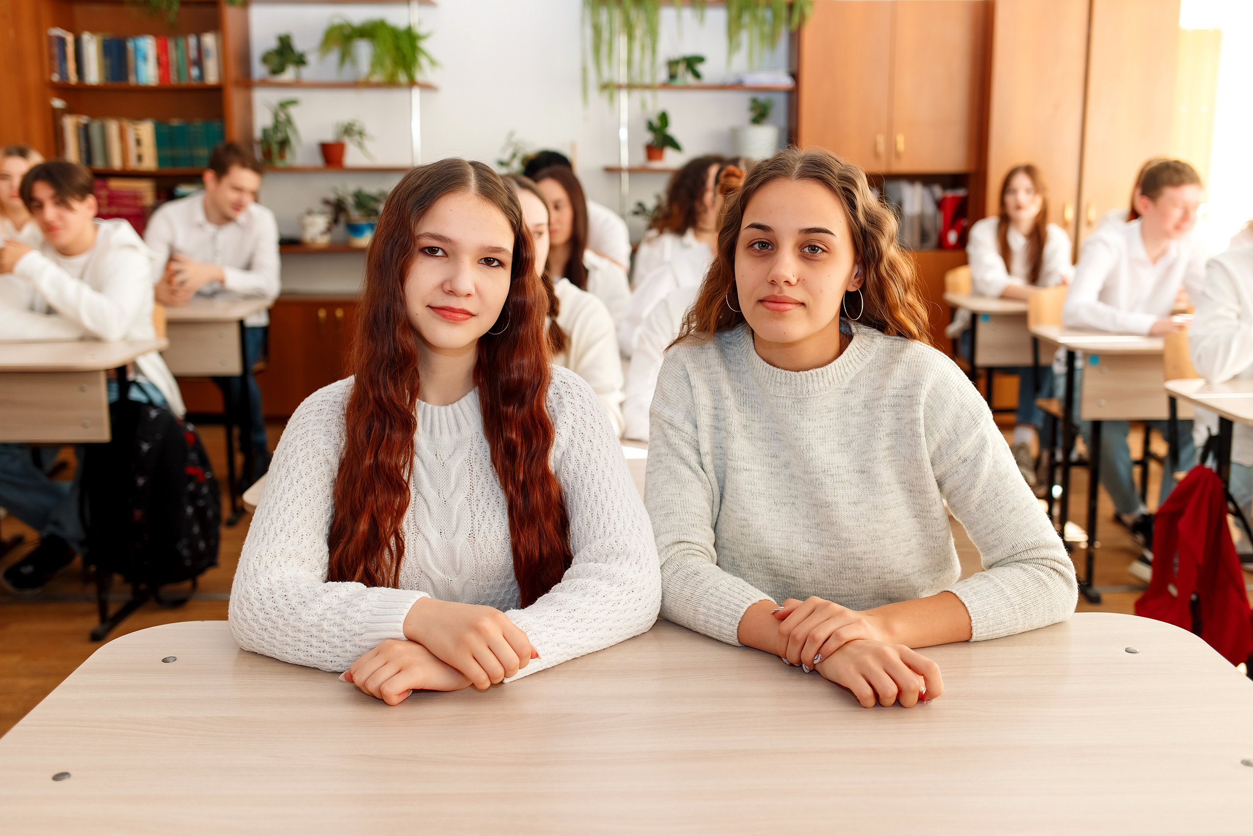 11 класс 11 школа, съемка в школе. Фотограф Любовь Корниенко, Примоский край