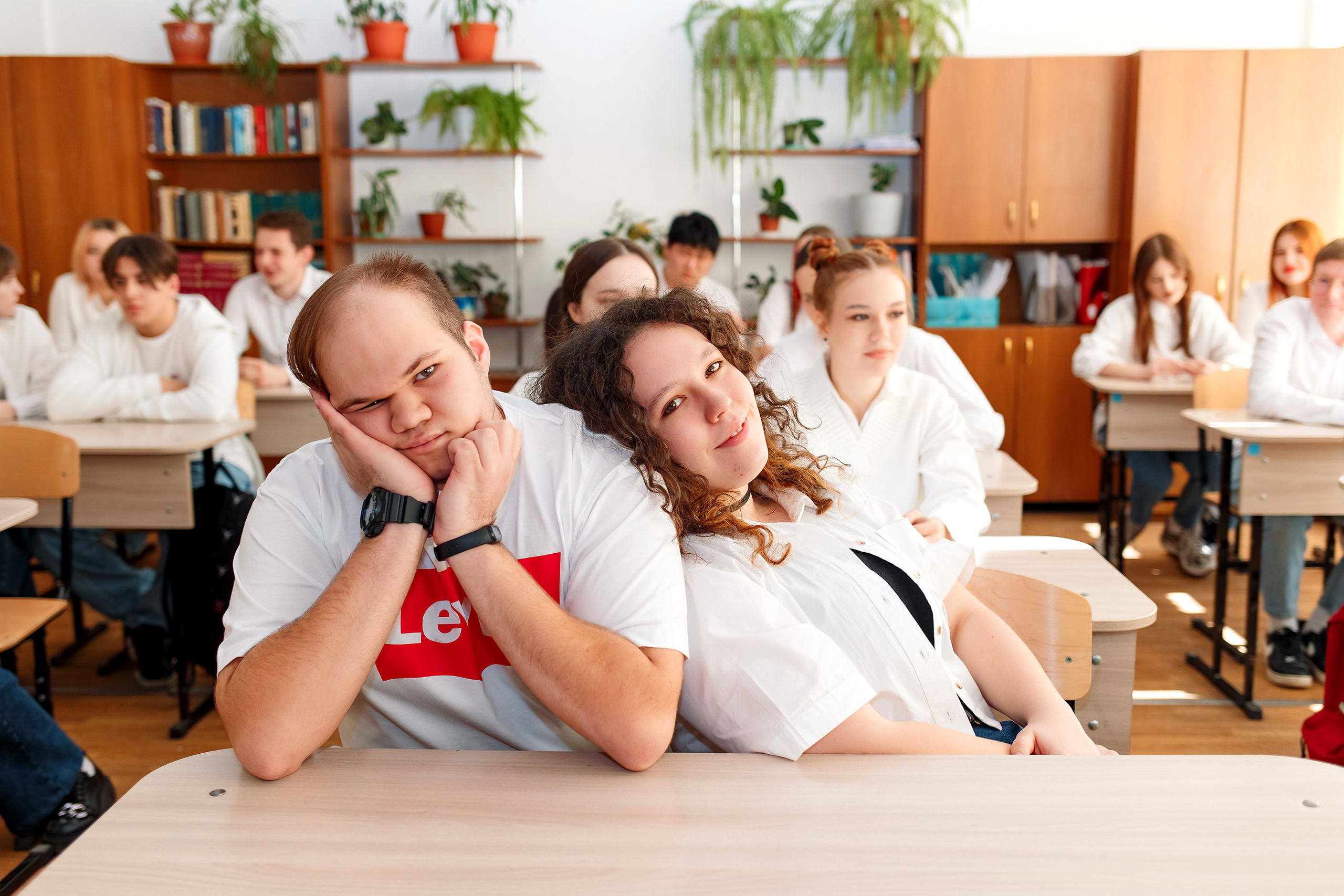 11 класс 11 школа, съемка в школе. Фотограф Любовь Корниенко, Примоский край