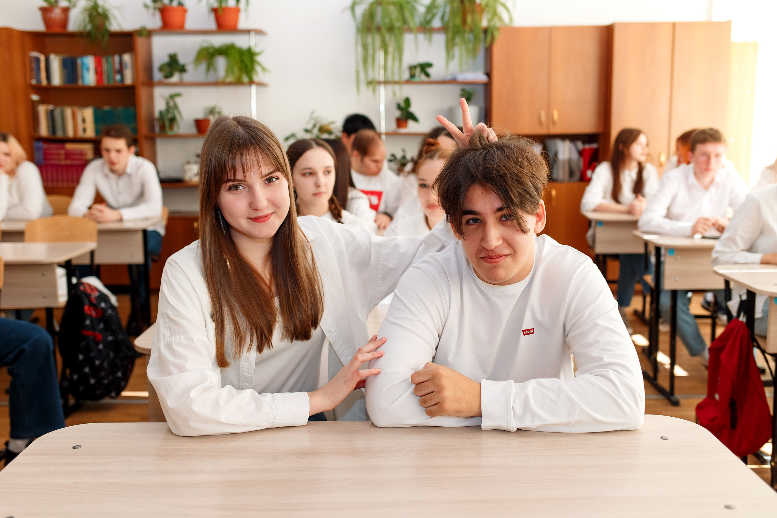 11 класс 11 школа, съемка в школе. Фотограф Любовь Корниенко, Примоский край