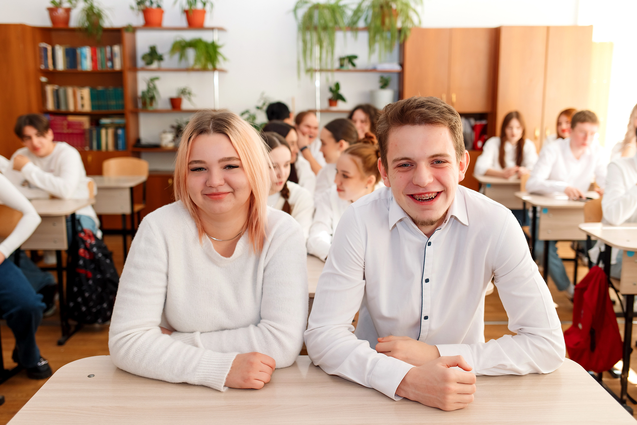 11 класс 11 школа, съемка в школе. Фотограф Любовь Корниенко, Примоский край