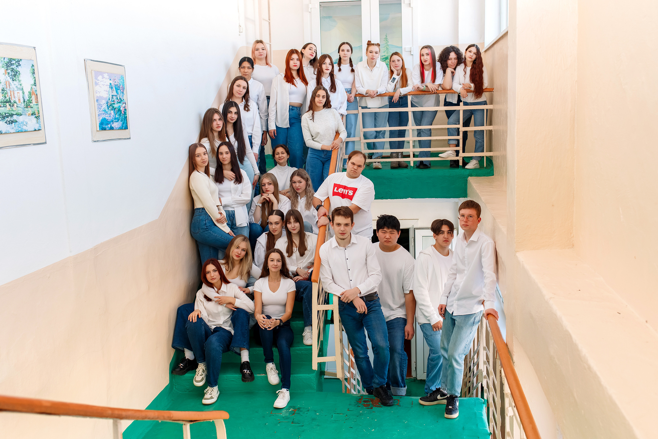 11 класс 11 школа, съемка в школе. Фотограф Любовь Корниенко, Примоский край