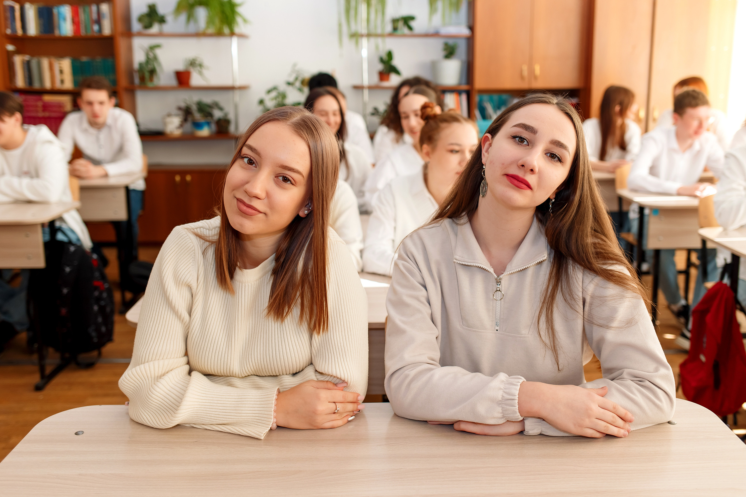 11 класс 11 школа, съемка в школе. Фотограф Любовь Корниенко, Примоский край