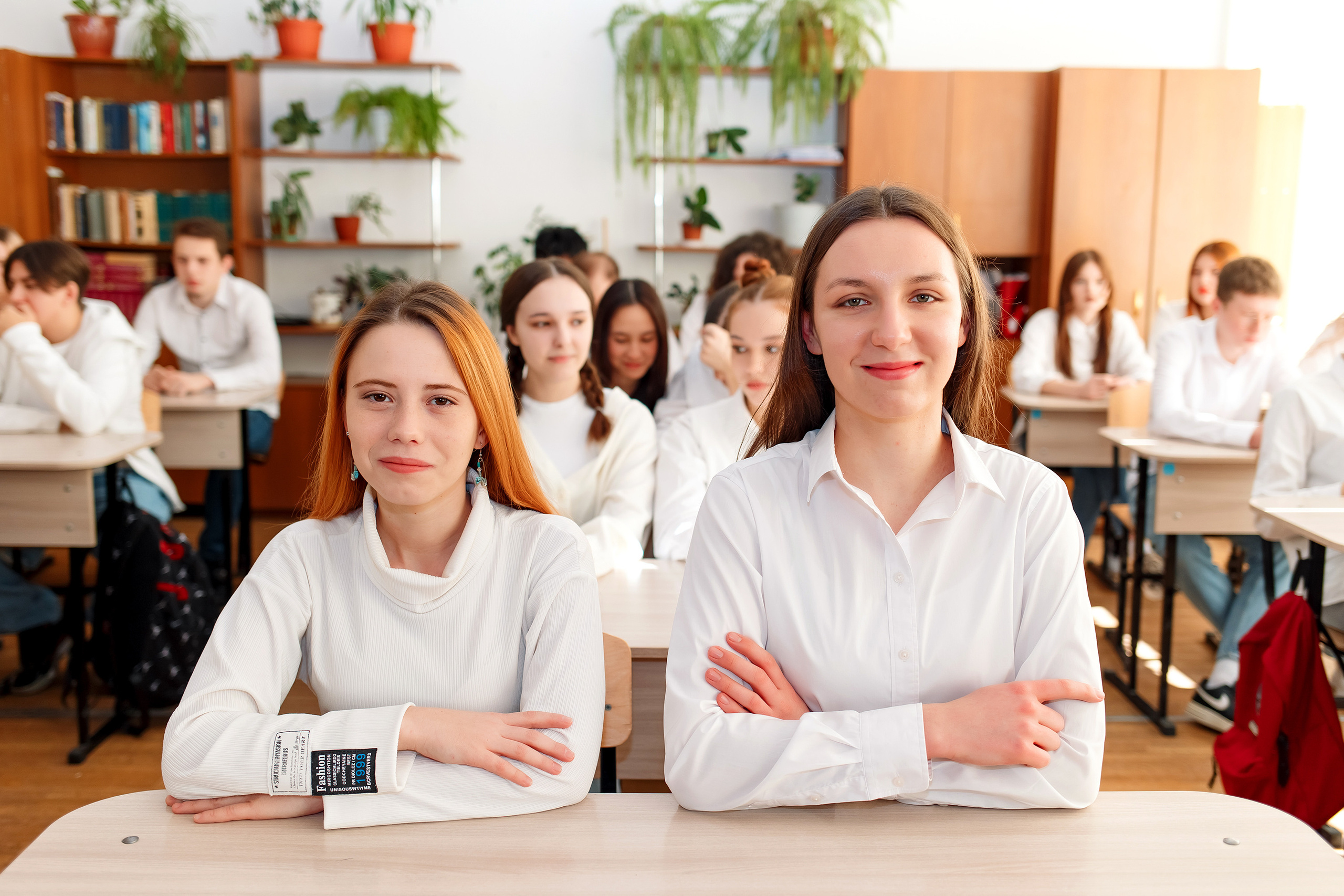 11 класс 11 школа, съемка в школе. Фотограф Любовь Корниенко, Примоский край