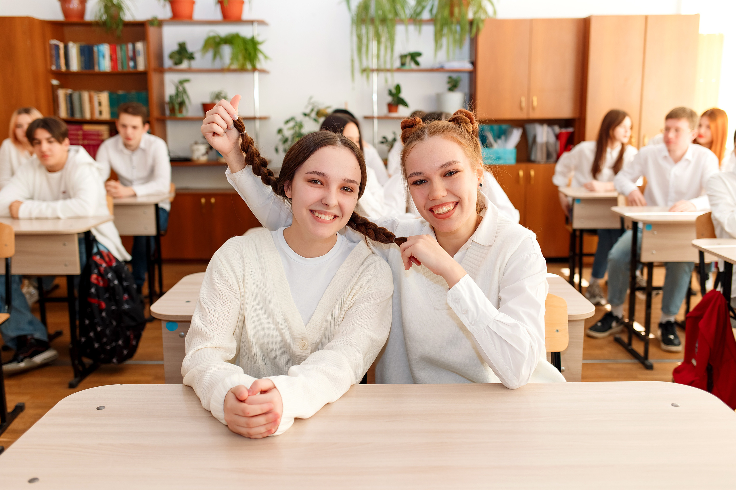 11 класс 11 школа, съемка в школе. Фотограф Любовь Корниенко, Примоский край