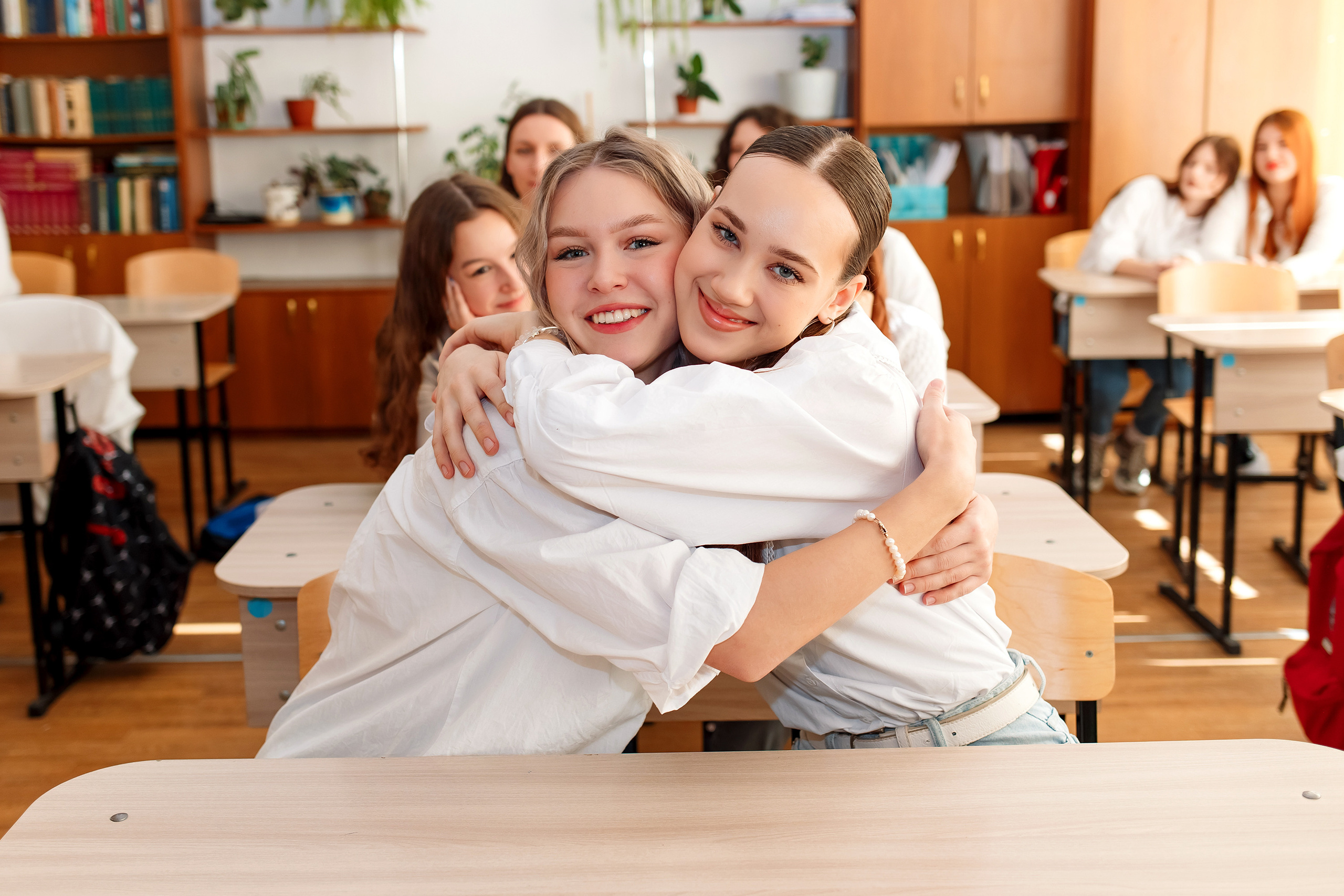 11 класс 11 школа, съемка в школе. Фотограф Любовь Корниенко, Примоский край