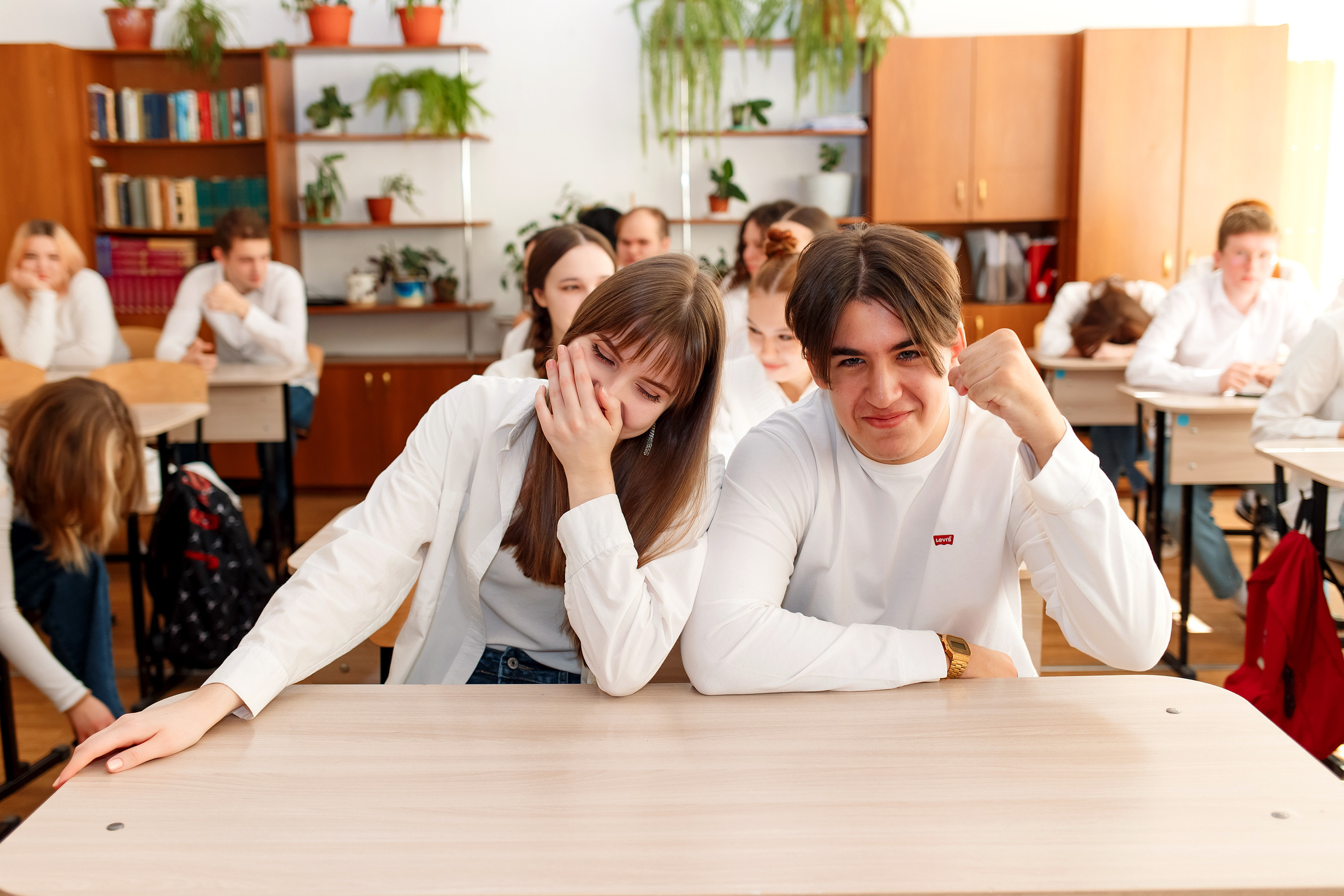 11 класс 11 школа, съемка в школе. Фотограф Любовь Корниенко, Примоский край