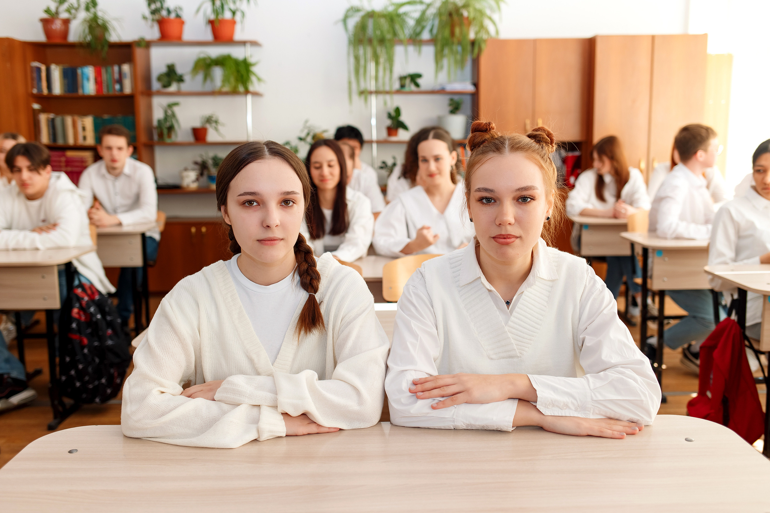 11 класс 11 школа, съемка в школе. Фотограф Любовь Корниенко, Примоский край