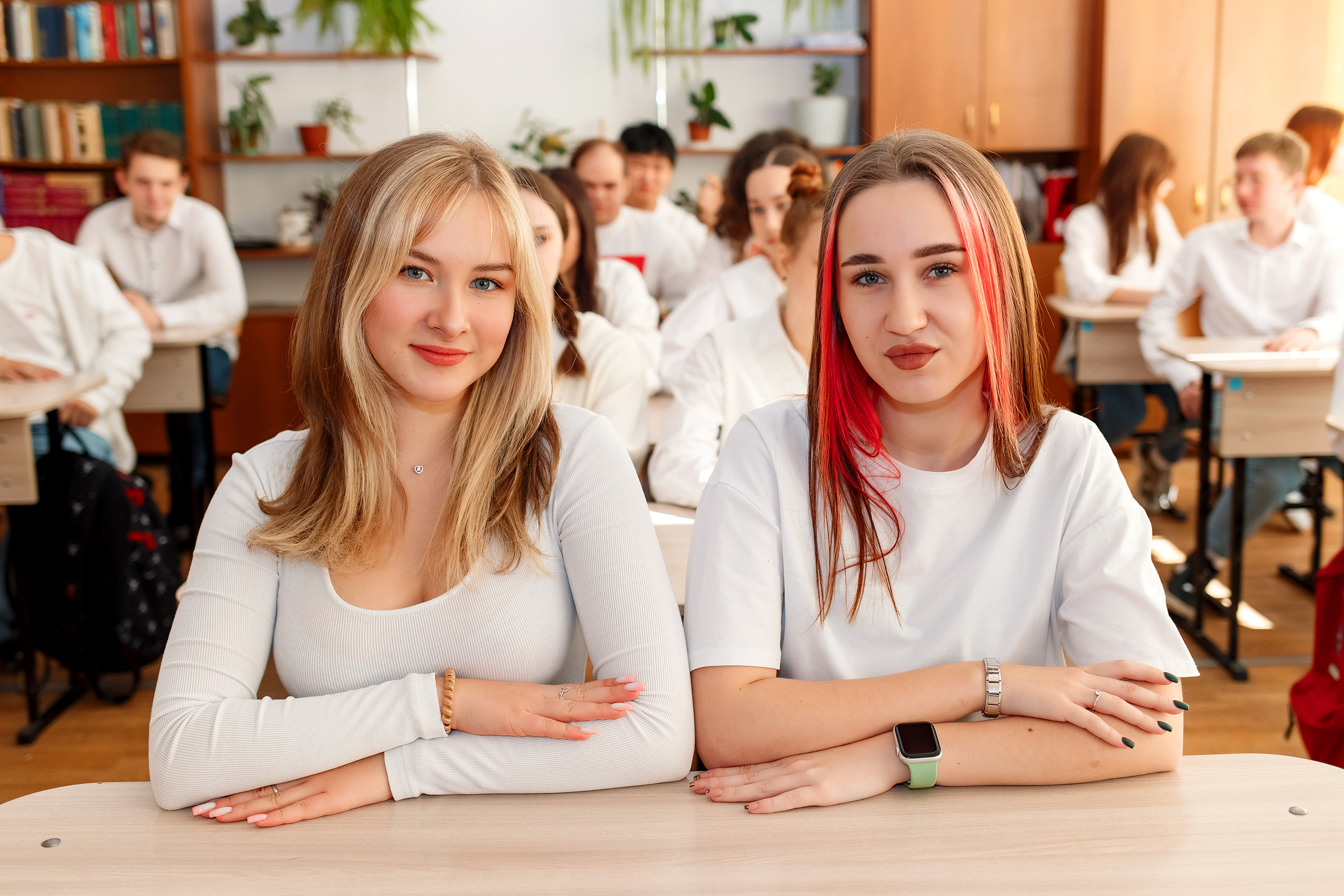 11 класс 11 школа, съемка в школе. Фотограф Любовь Корниенко, Примоский край