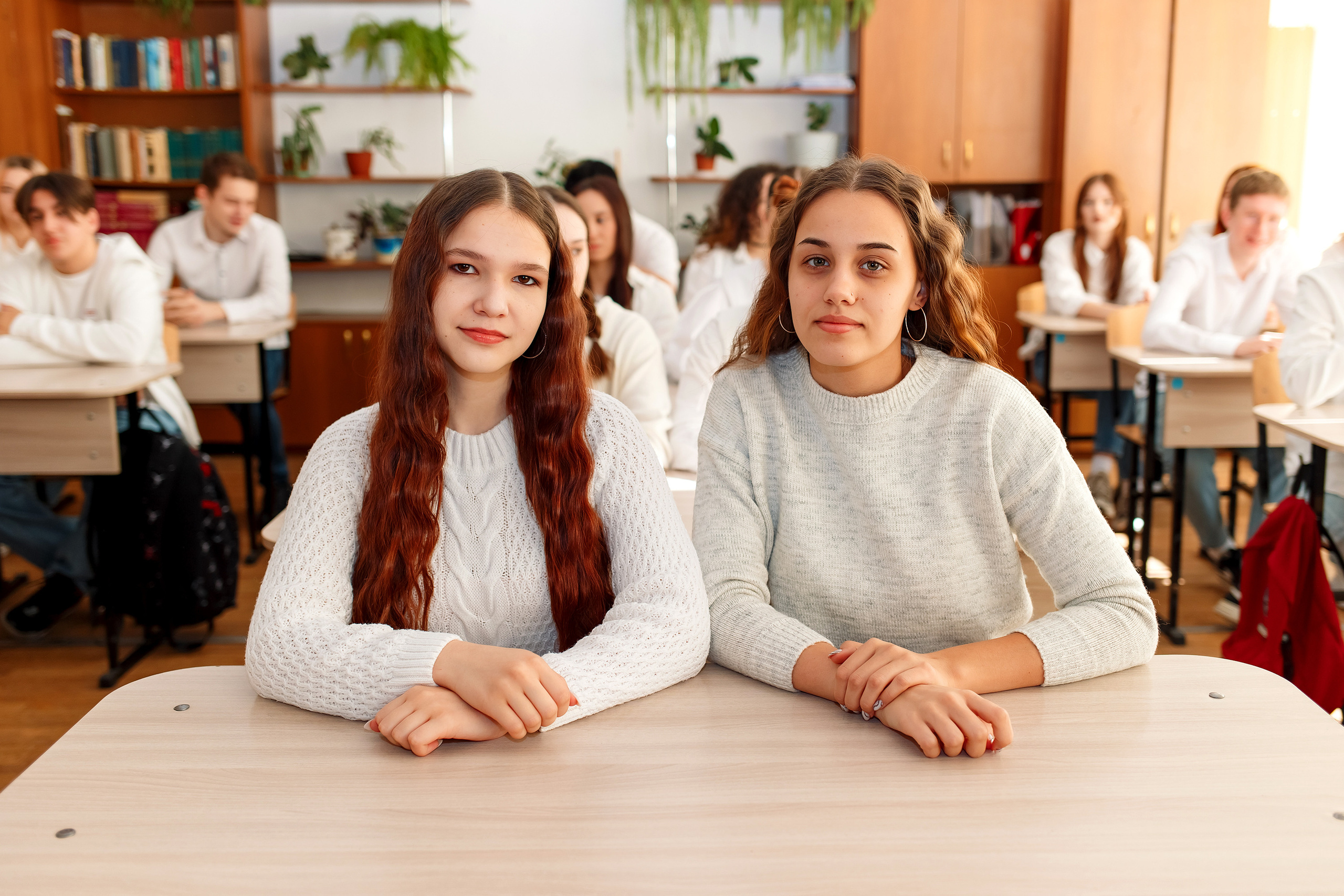 11 класс 11 школа, съемка в школе. Фотограф Любовь Корниенко, Примоский край