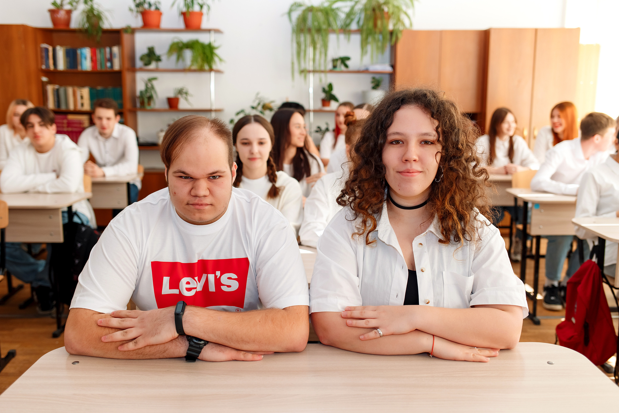 11 класс 11 школа, съемка в школе. Фотограф Любовь Корниенко, Примоский край