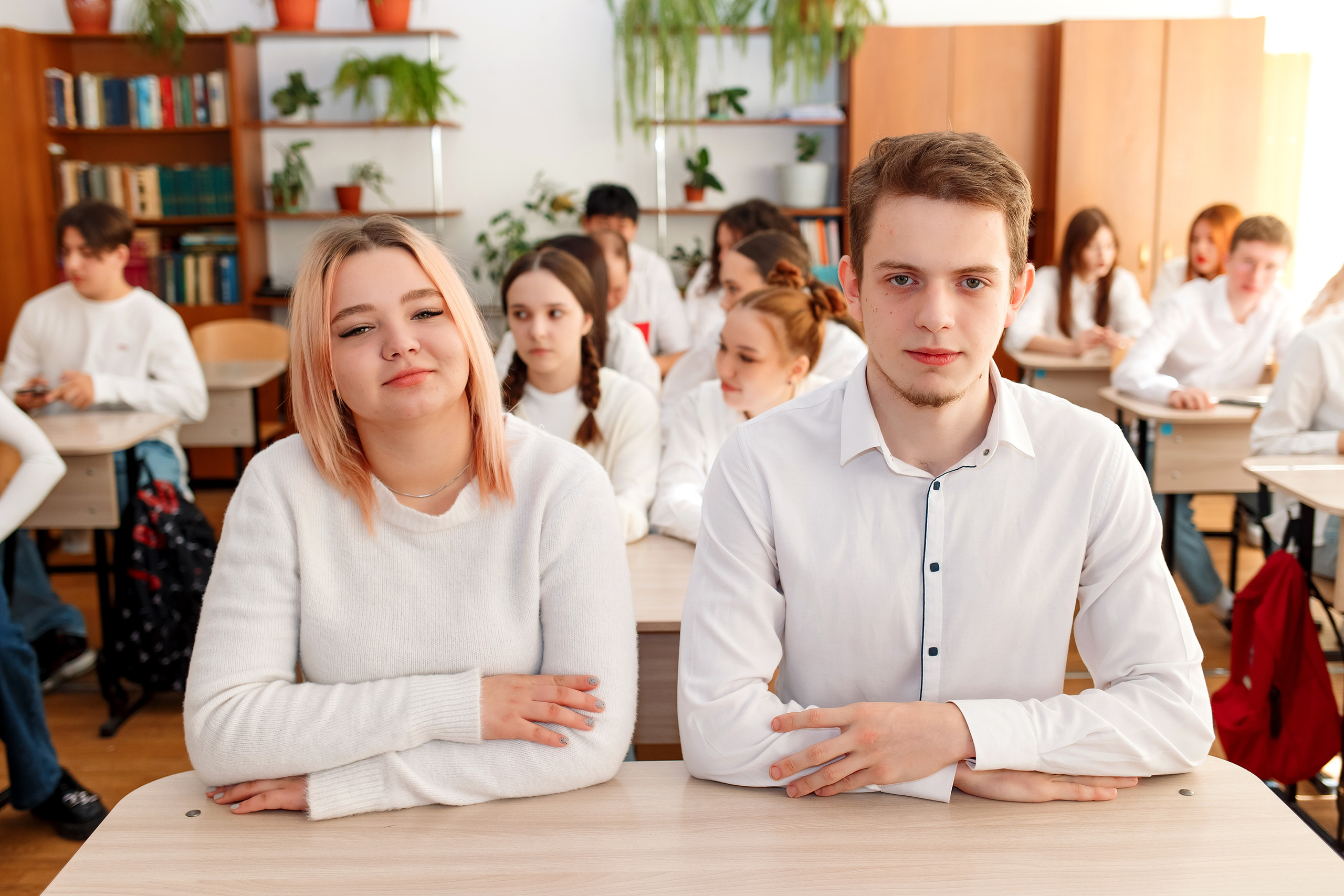 11 класс 11 школа, съемка в школе. Фотограф Любовь Корниенко, Примоский край