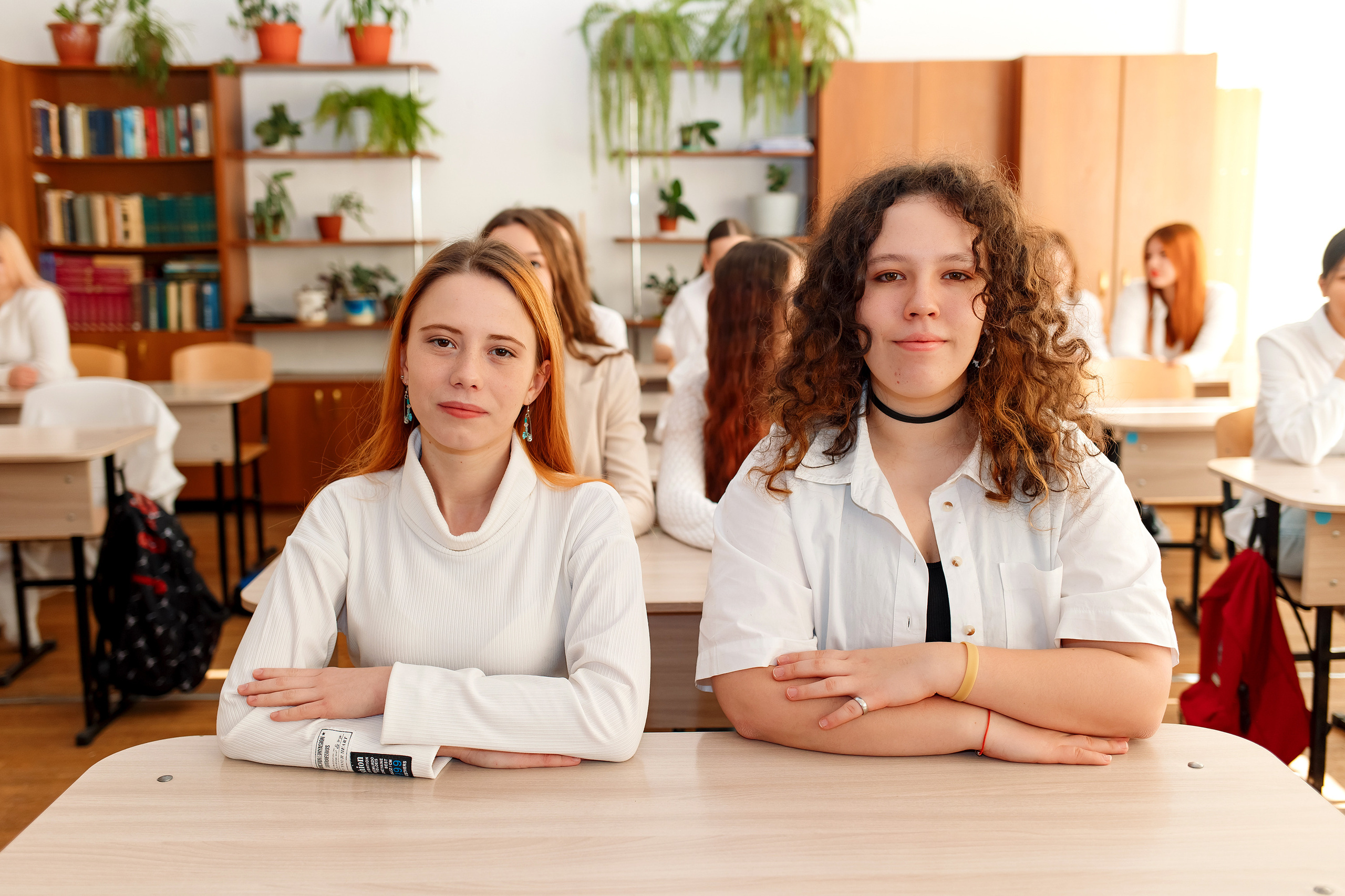 11 класс 11 школа, съемка в школе. Фотограф Любовь Корниенко, Примоский край