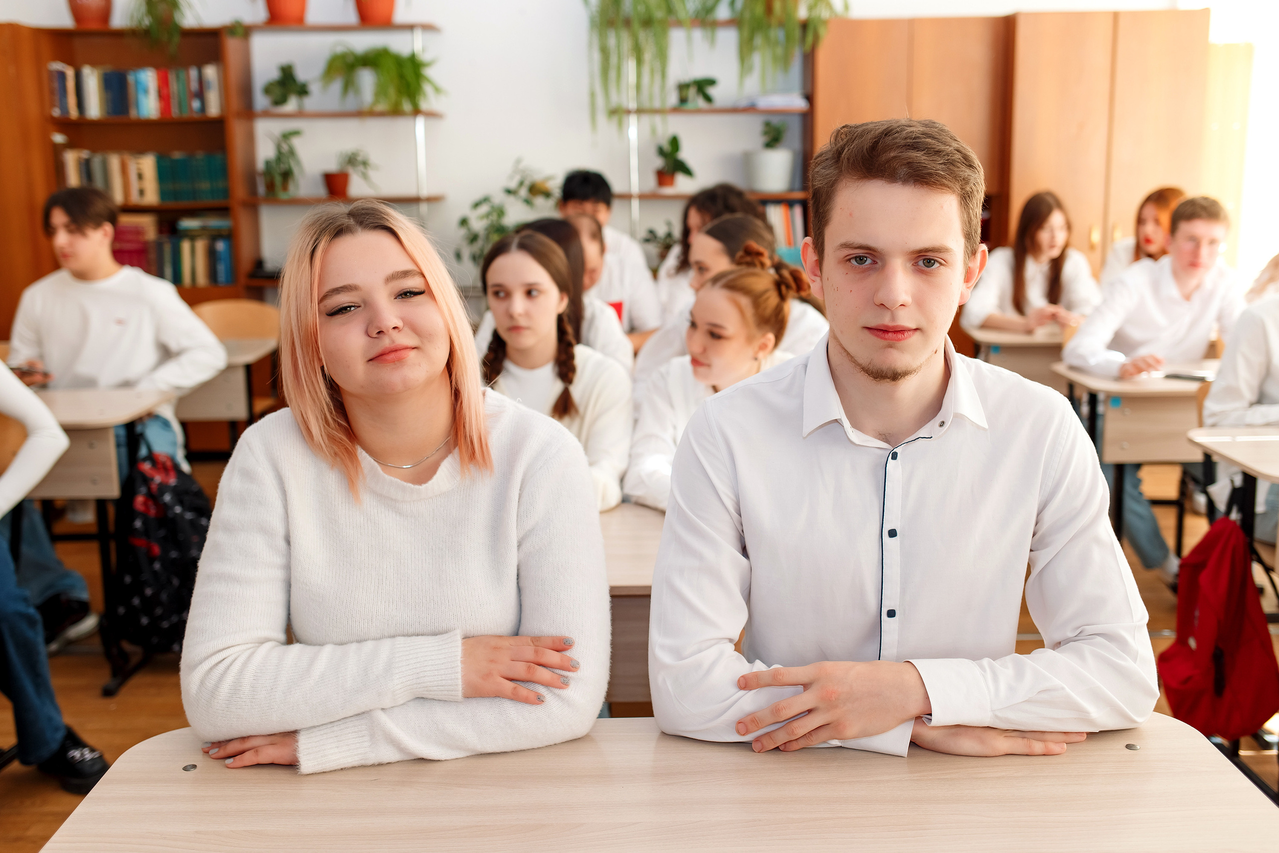 11 класс 11 школа, съемка в школе. Фотограф Любовь Корниенко, Примоский край