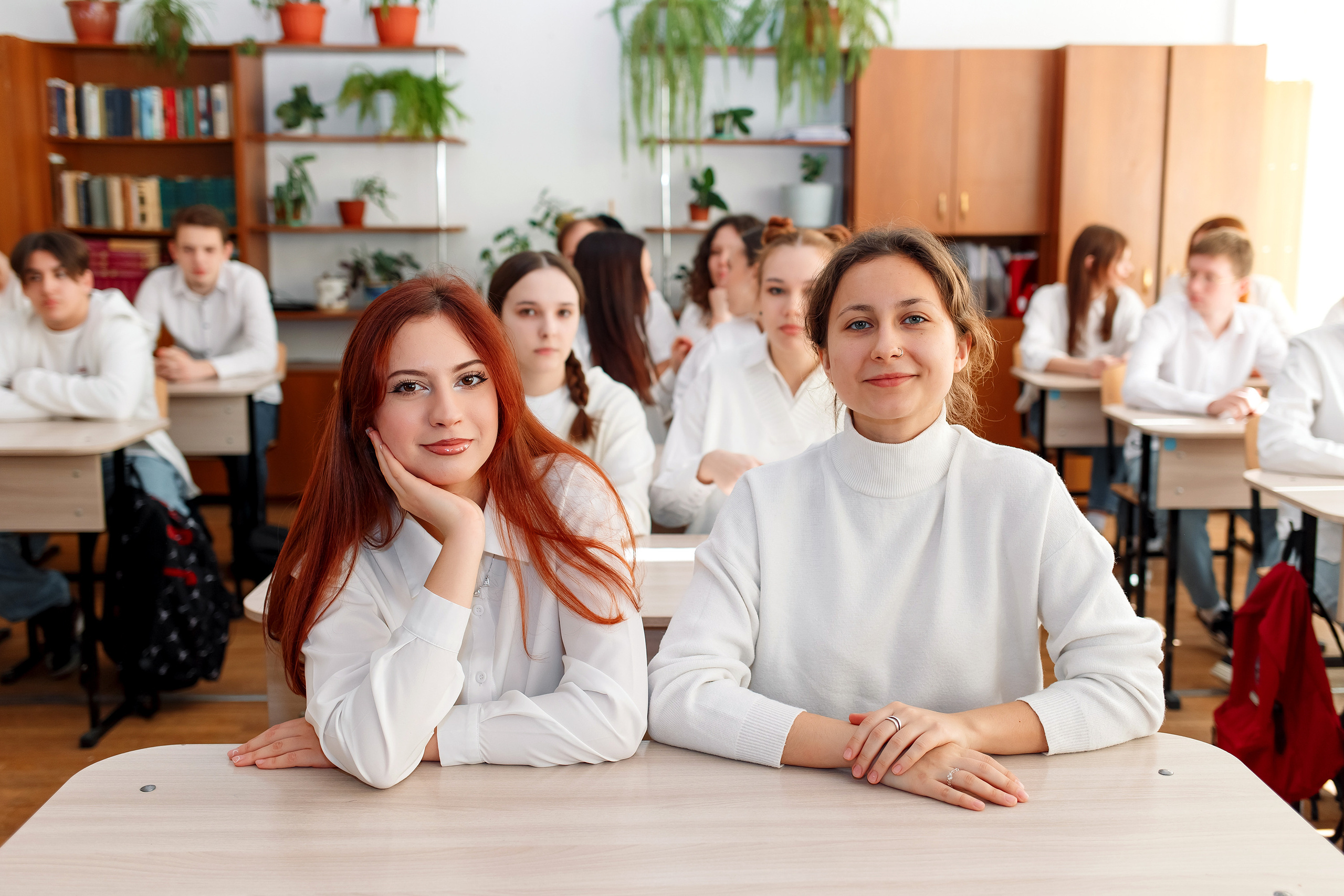 11 класс 11 школа, съемка в школе. Фотограф Любовь Корниенко, Примоский край