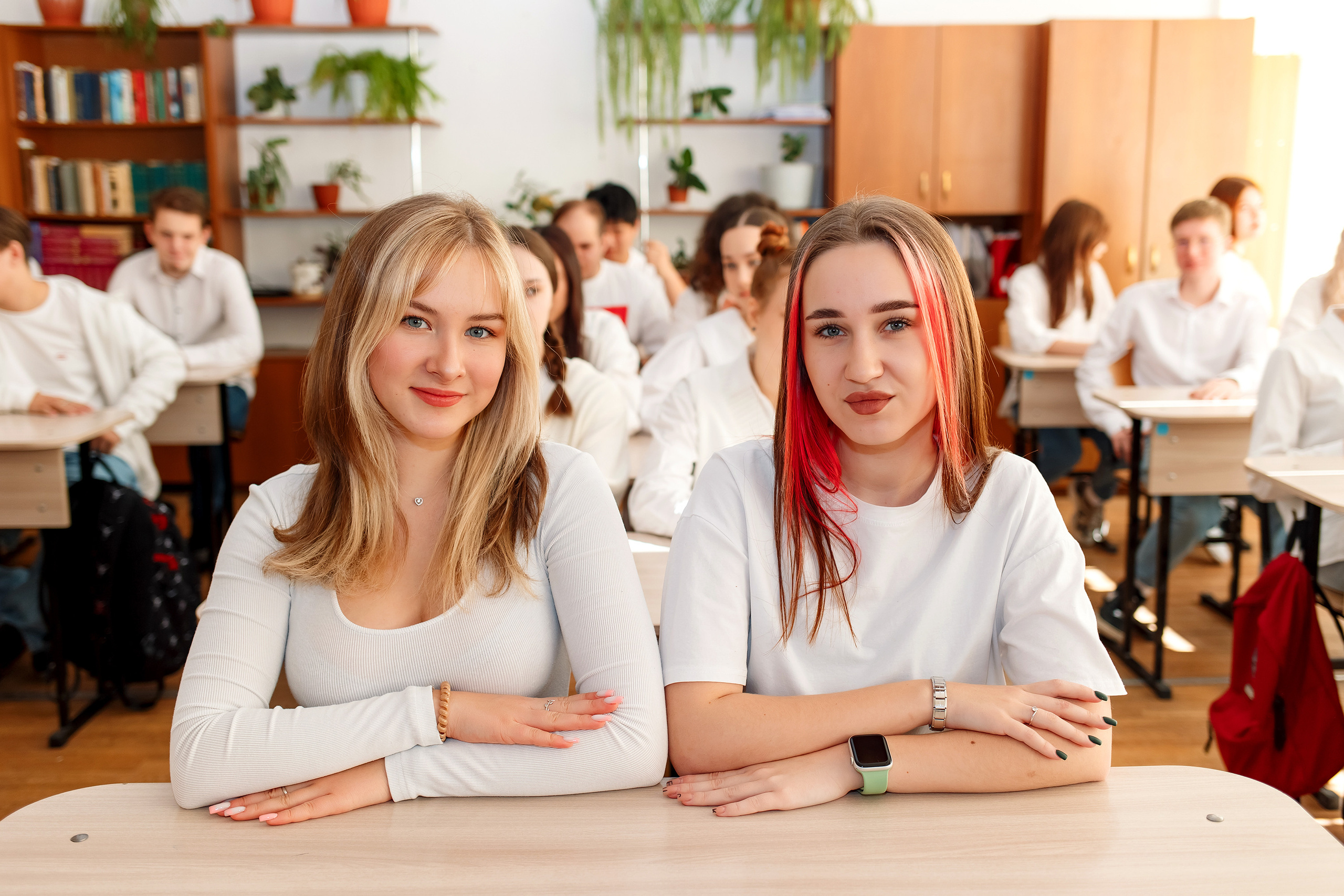 11 класс 11 школа, съемка в школе. Фотограф Любовь Корниенко, Примоский край