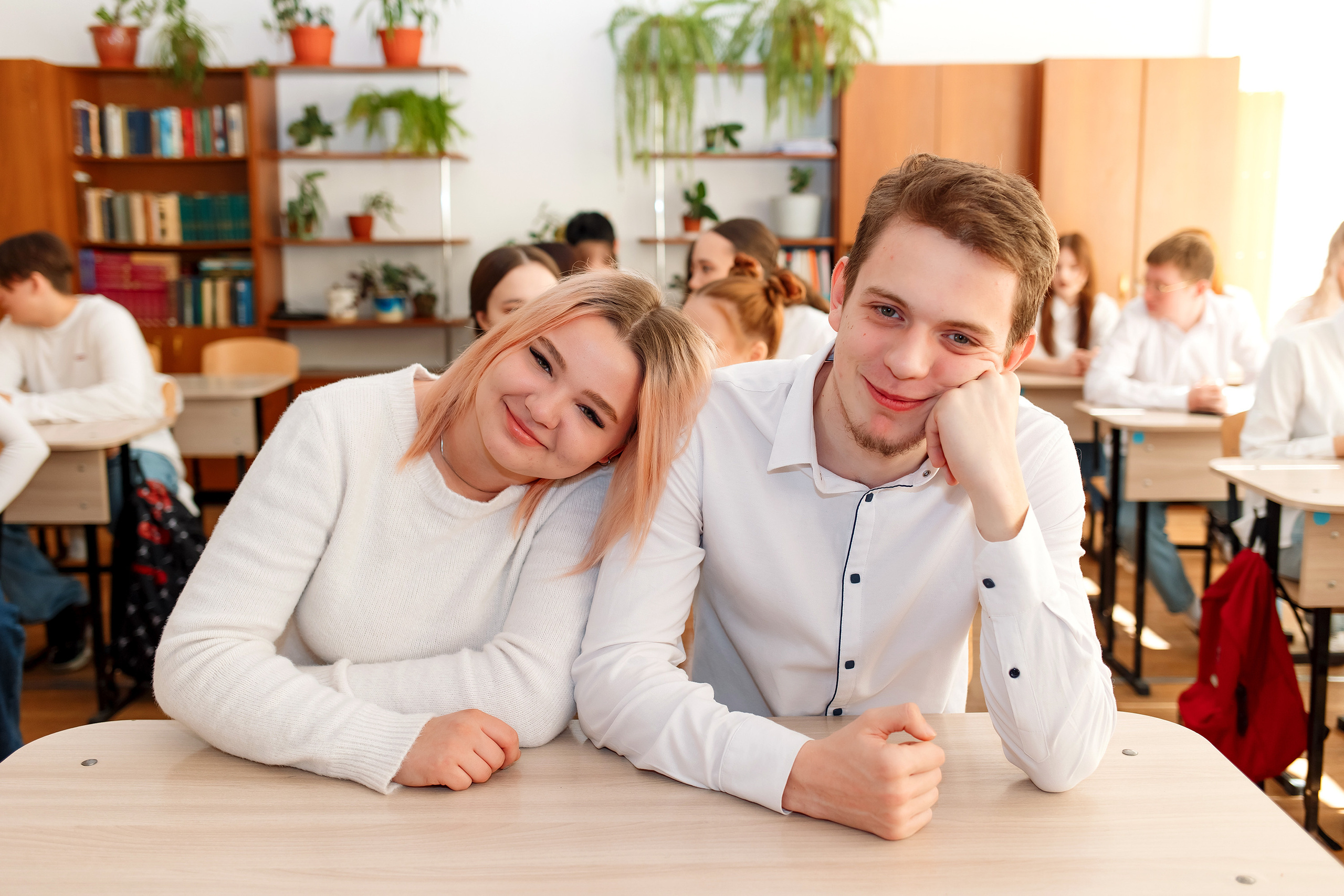 11 класс 11 школа, съемка в школе. Фотограф Любовь Корниенко, Примоский край