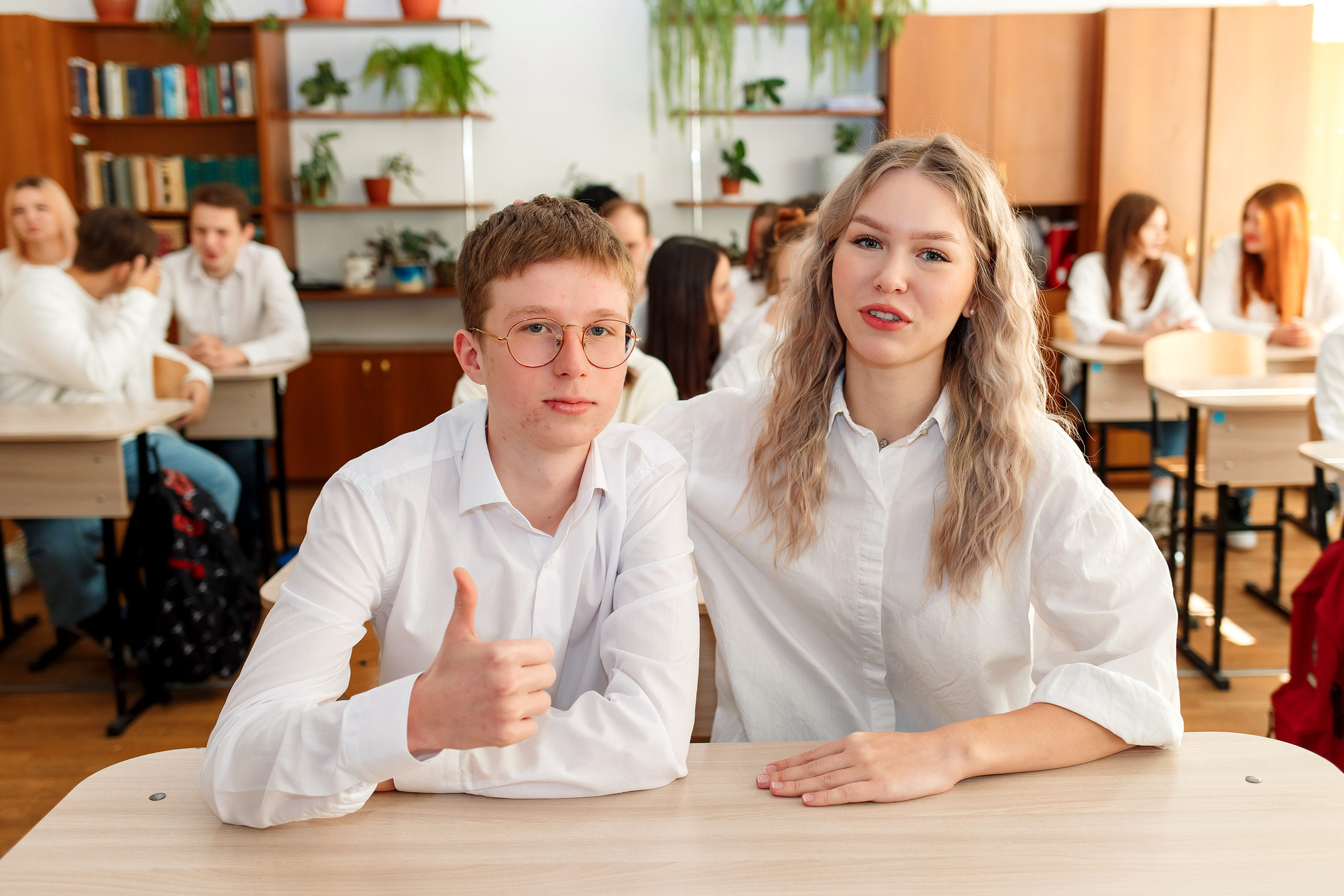 11 класс 11 школа, съемка в школе. Фотограф Любовь Корниенко, Примоский край