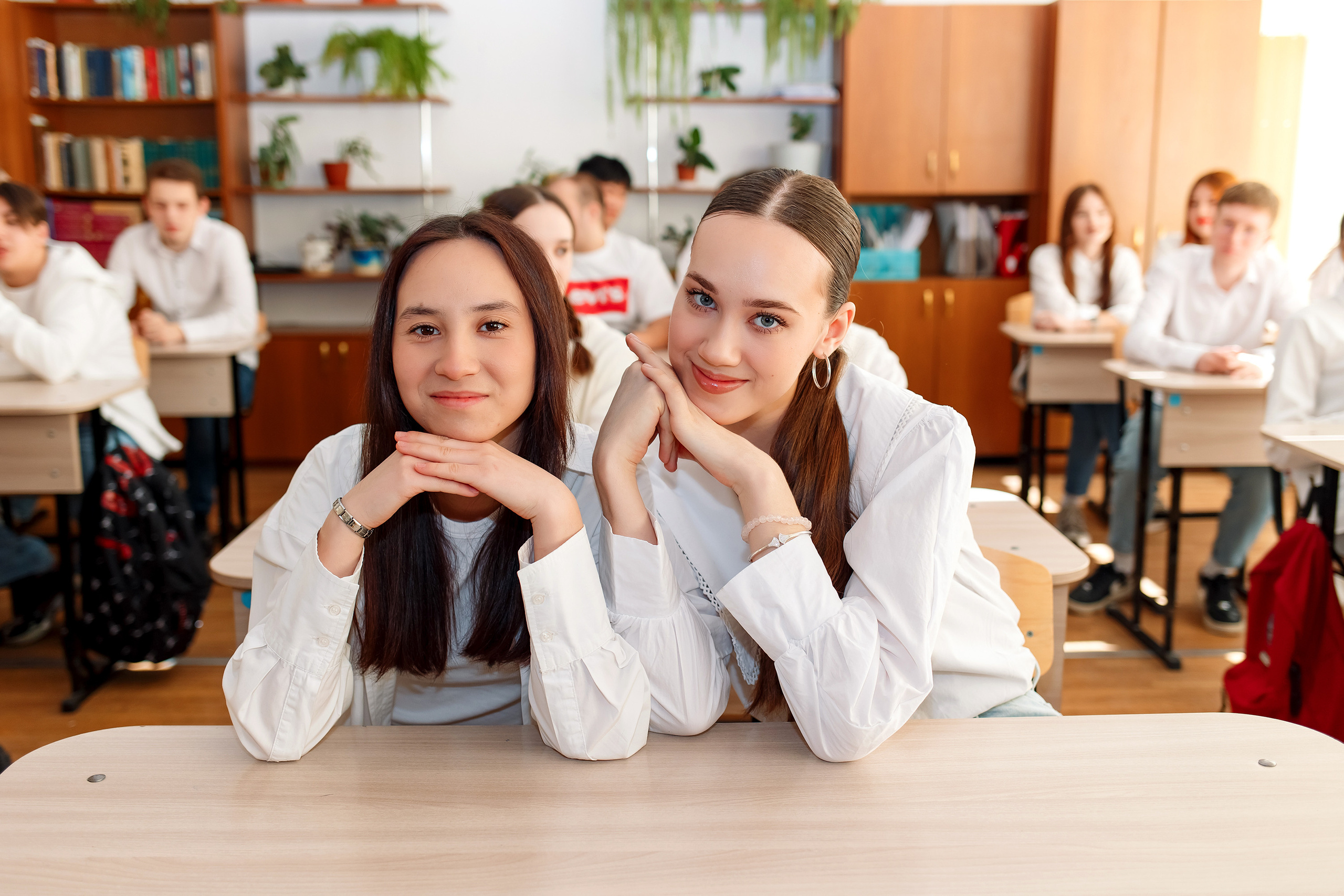 11 класс 11 школа, съемка в школе. Фотограф Любовь Корниенко, Примоский край