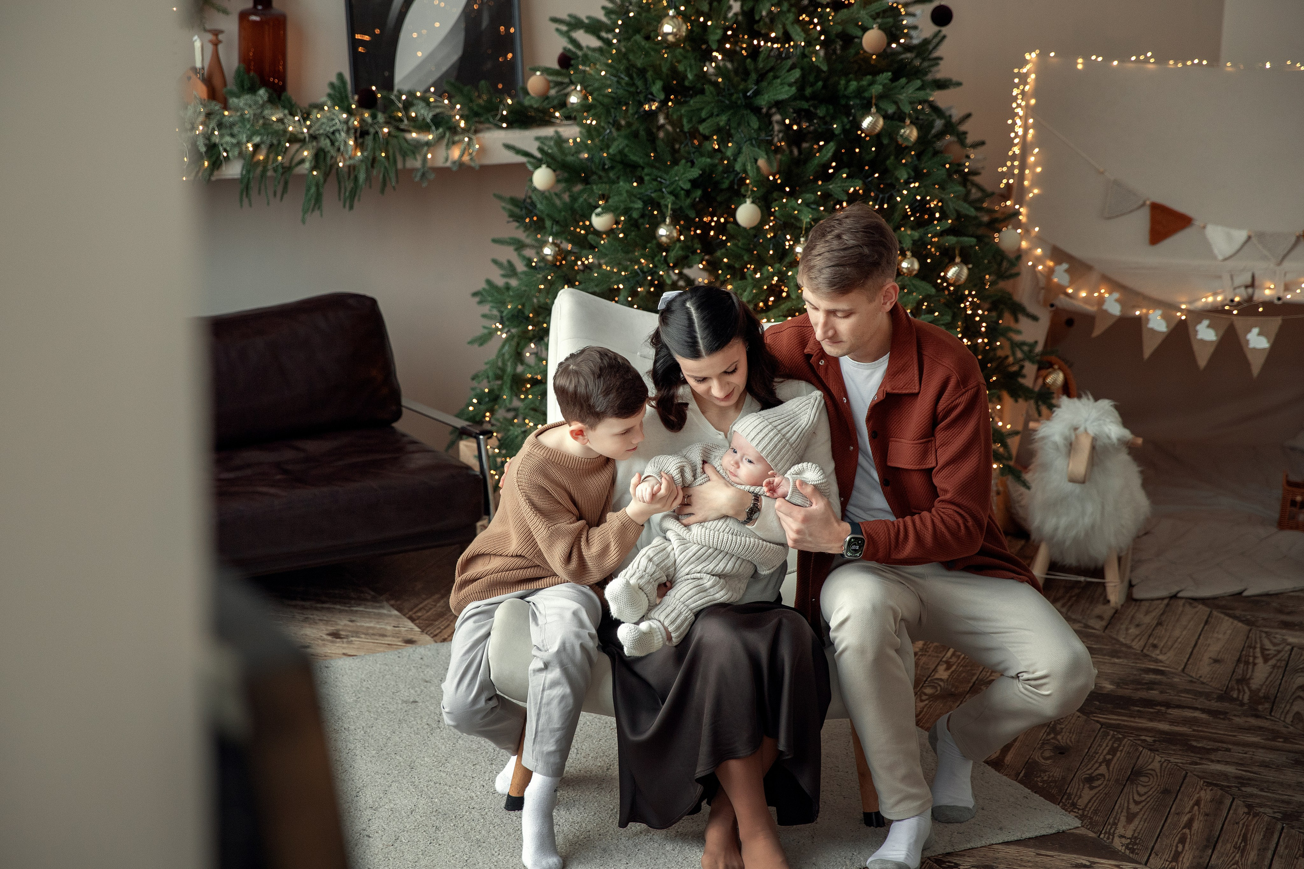 Новогоднее тепло семьи. Фотограф Самара Александр Солнечный